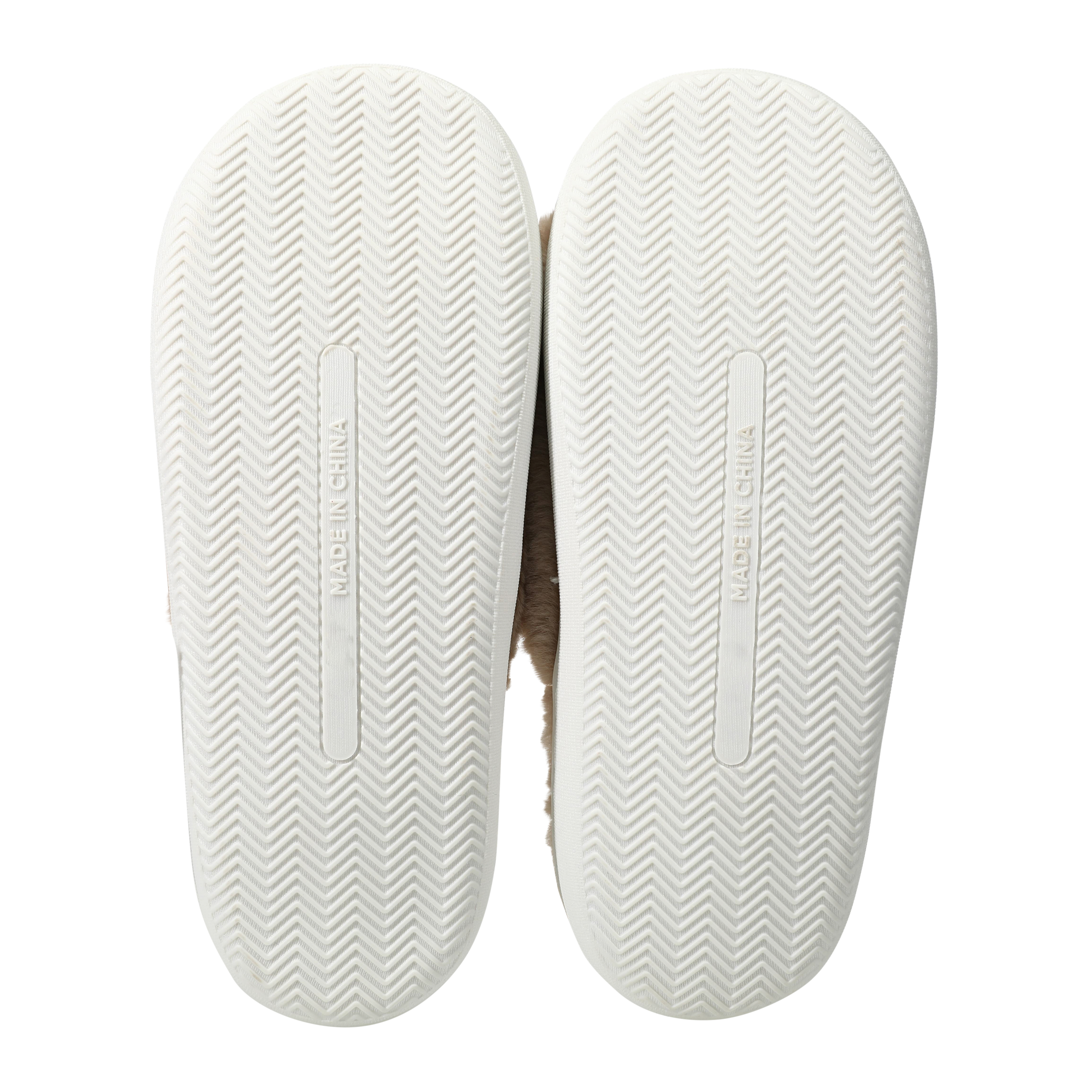 Ladies Faux Fur Fuzzy Slide Sippers