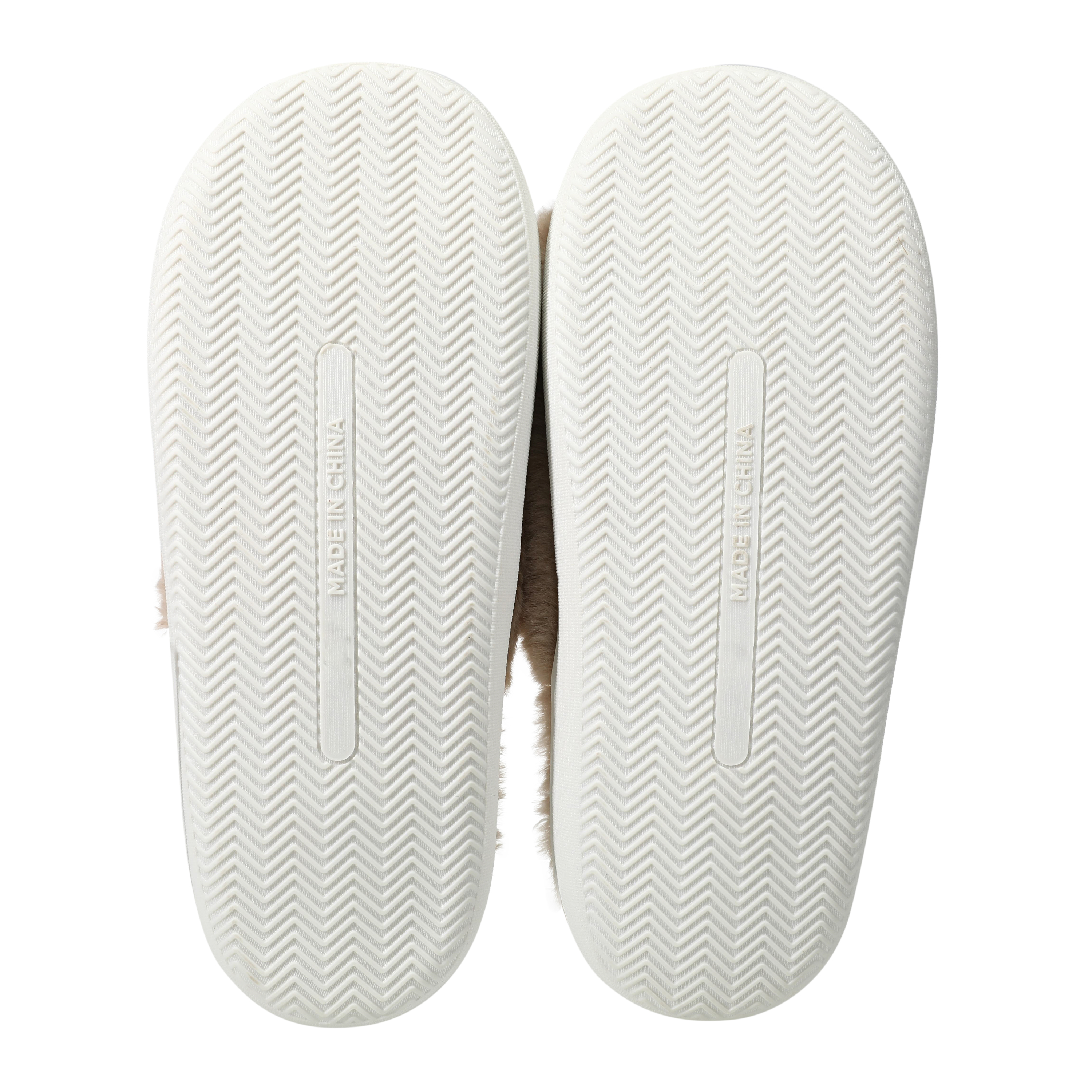 Ladies Faux Fur Fuzzy Slide Sippers