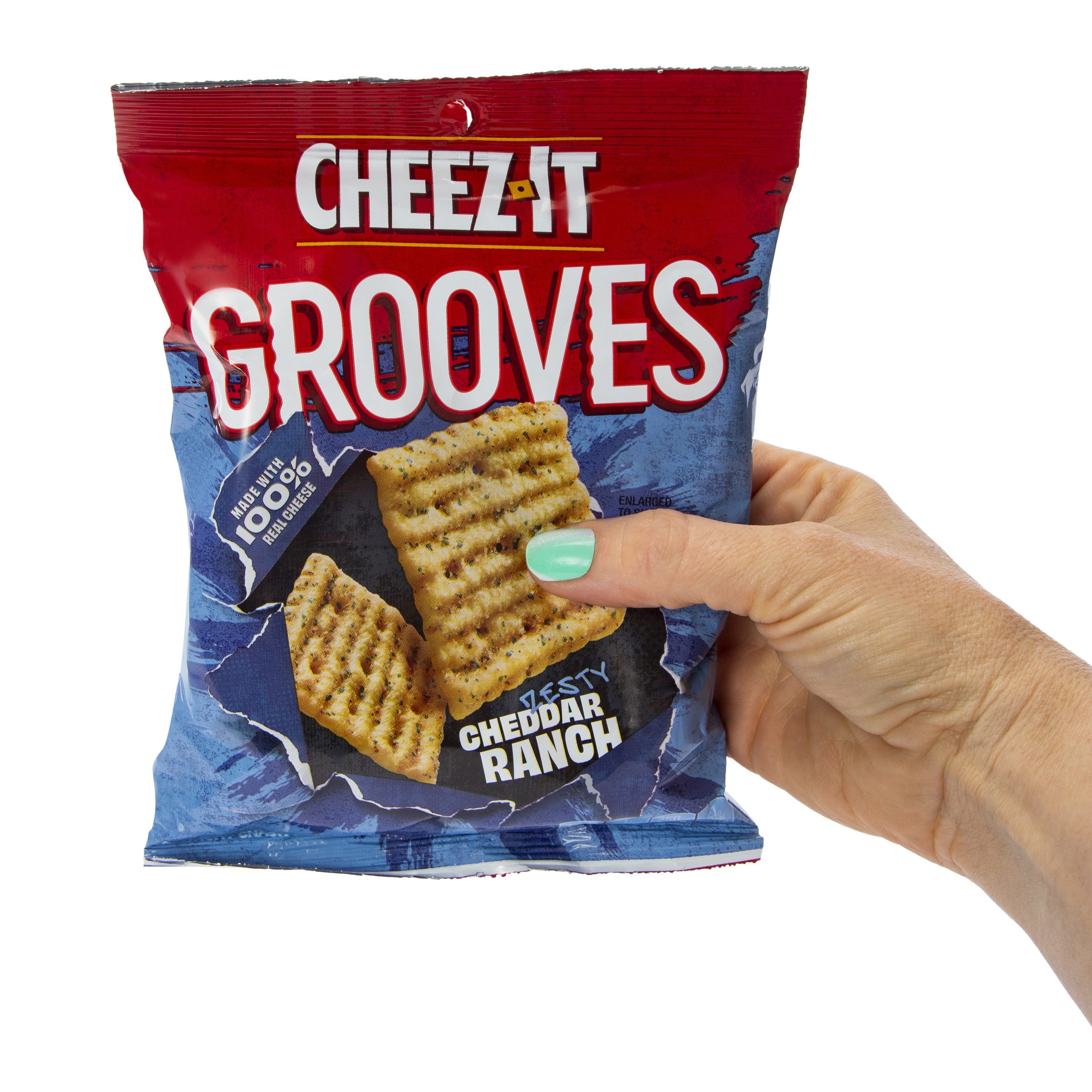 Cheez-It® Grooves® Crunchy Snack Crackers 3.25oz - Zesty Cheddar Ranch
