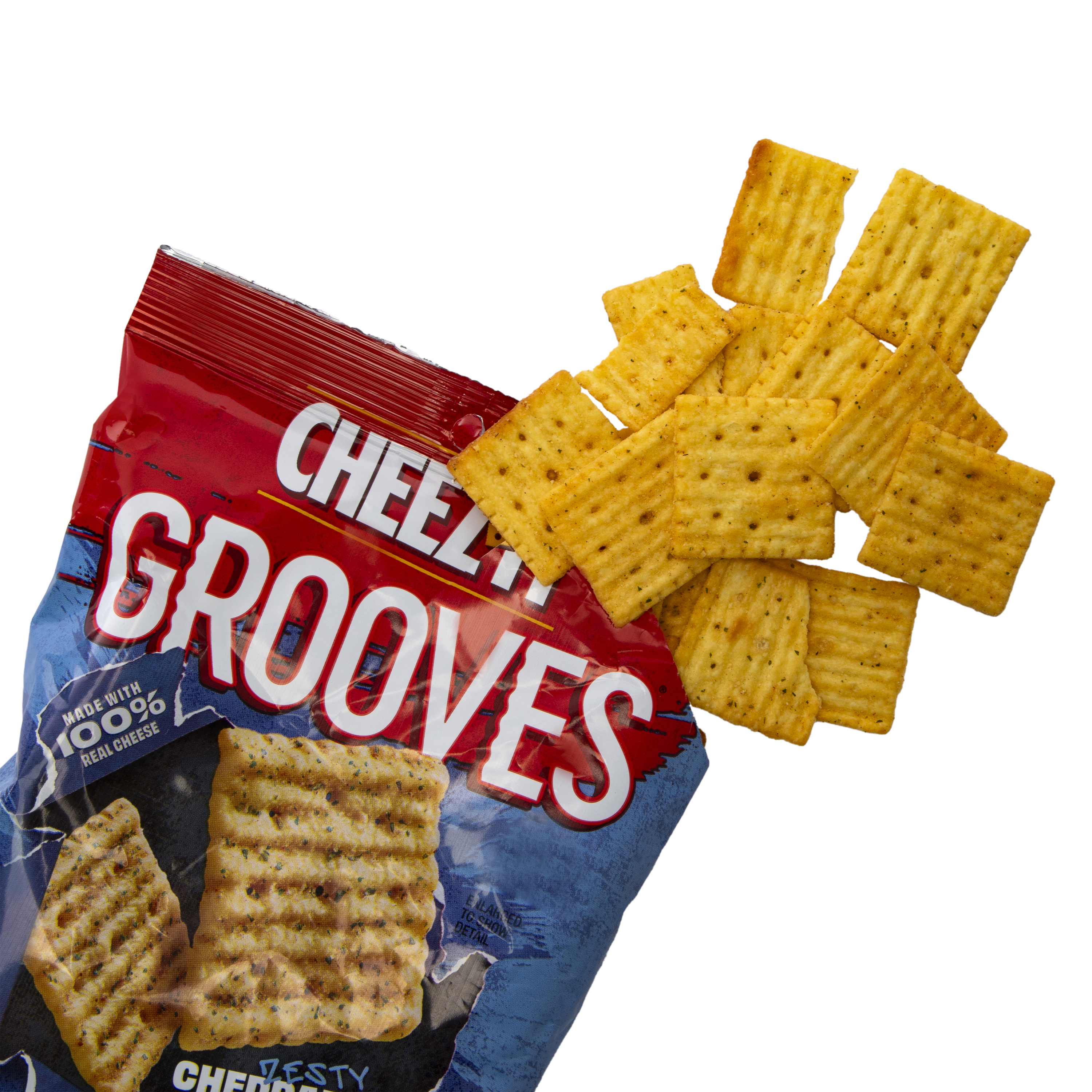 Cheez-It® Grooves® Crunchy Snack Crackers 3.25oz - Zesty Cheddar Ranch