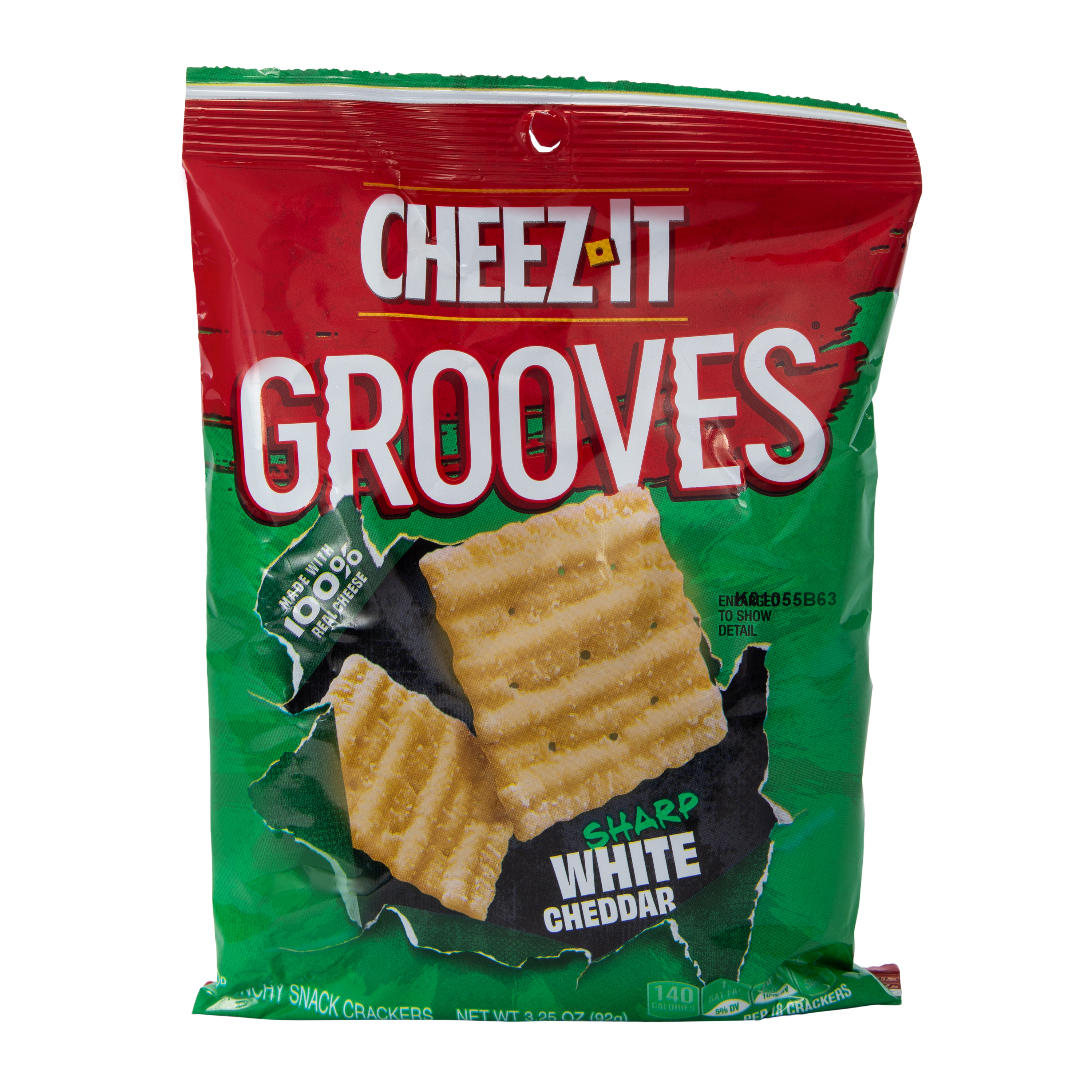 Cheez-It® Grooves White Cheddar Crunchy Snack Crackers 3.25oz