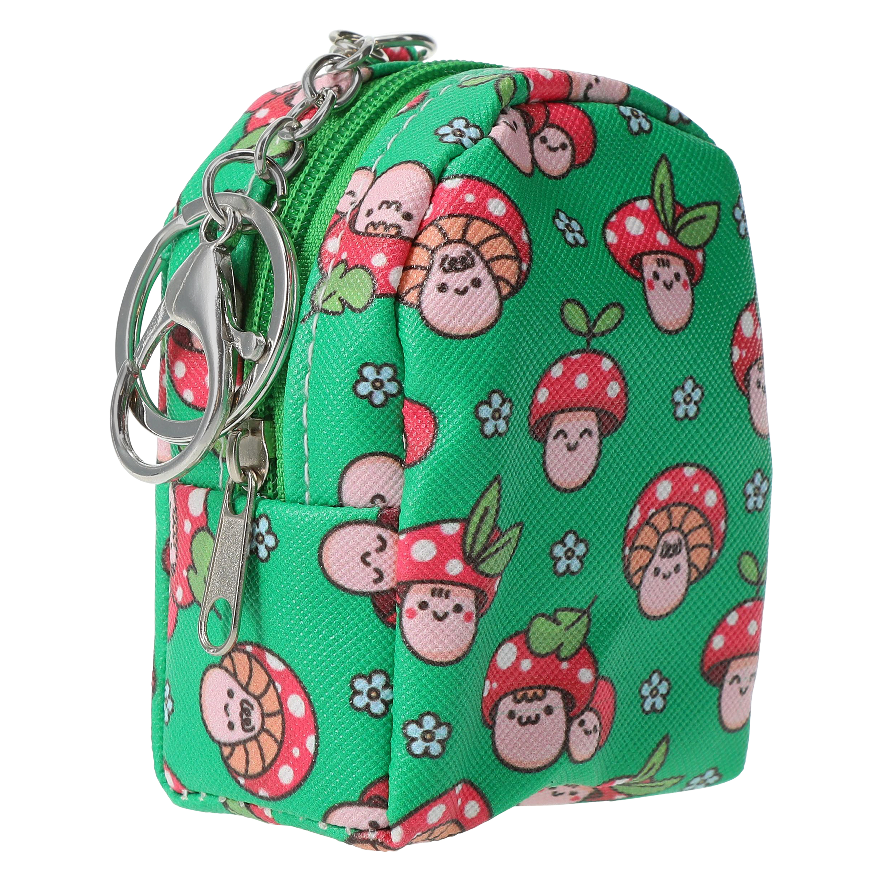 coin purse mini backpack keychain Denim Keychain, Small Women's Travel Accessory Nicole Lee Online folded cash Monster Purple Coin Purse Cute