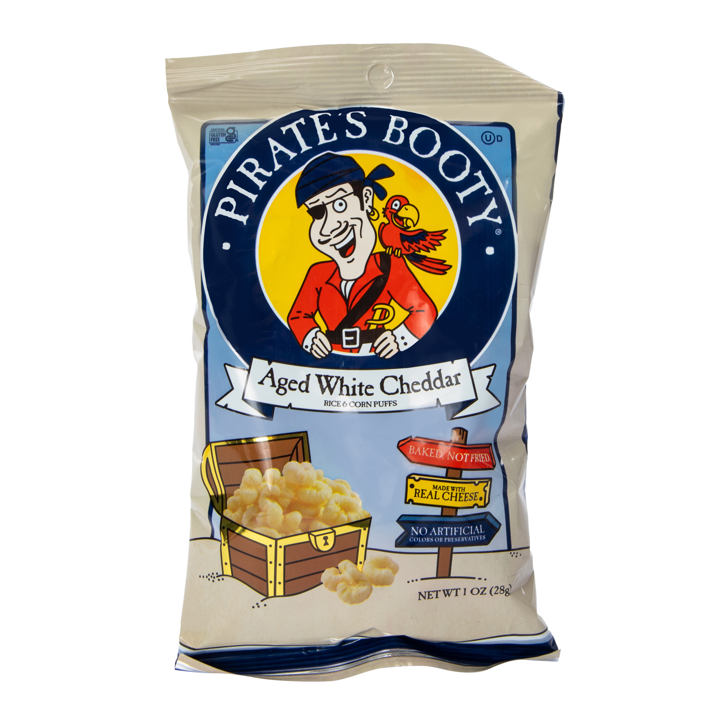 Pirate's Booty® Aged White Cheddar Rice & Corn Puffs 1oz