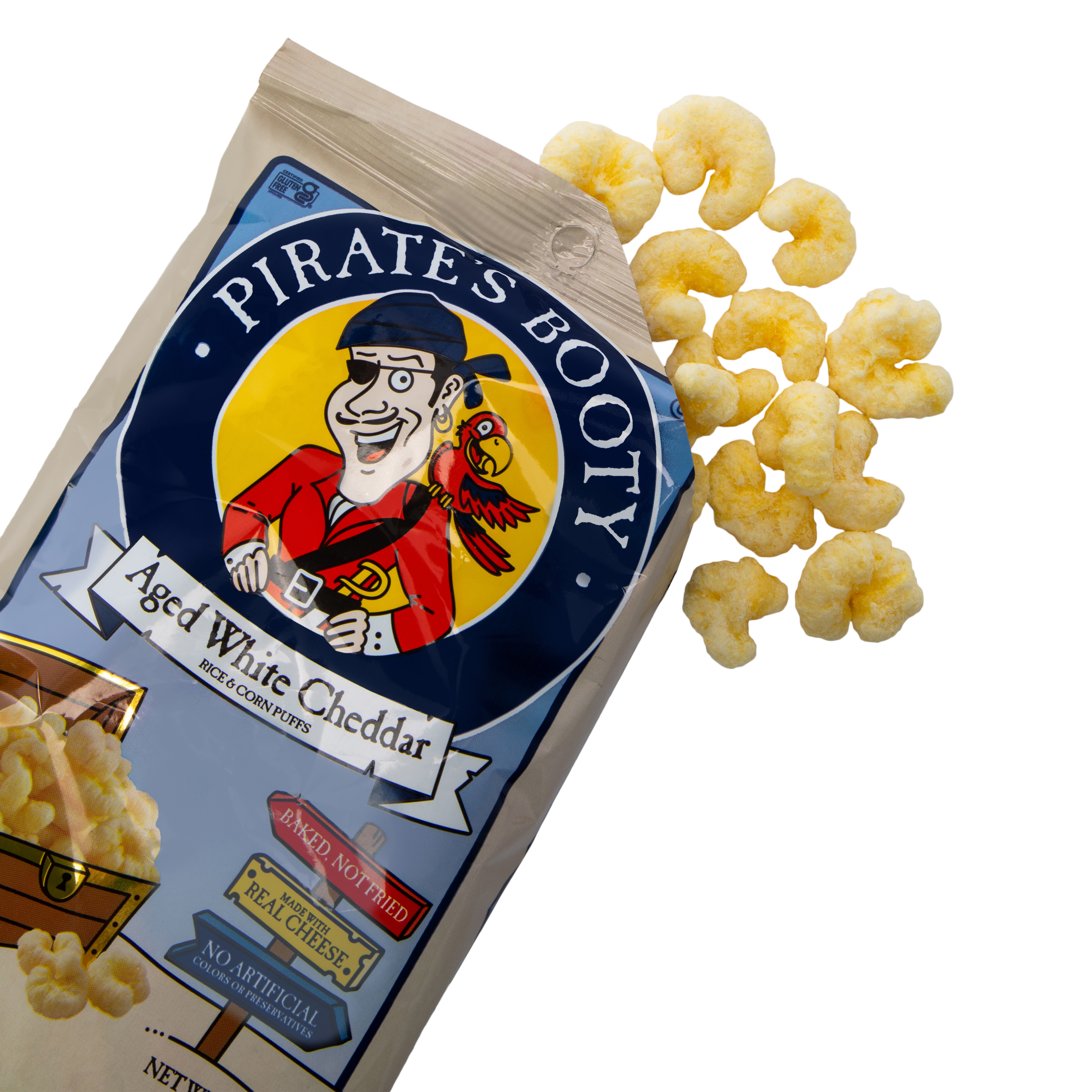 Pirate's Booty® Aged White Cheddar Rice & Corn Puffs 1oz