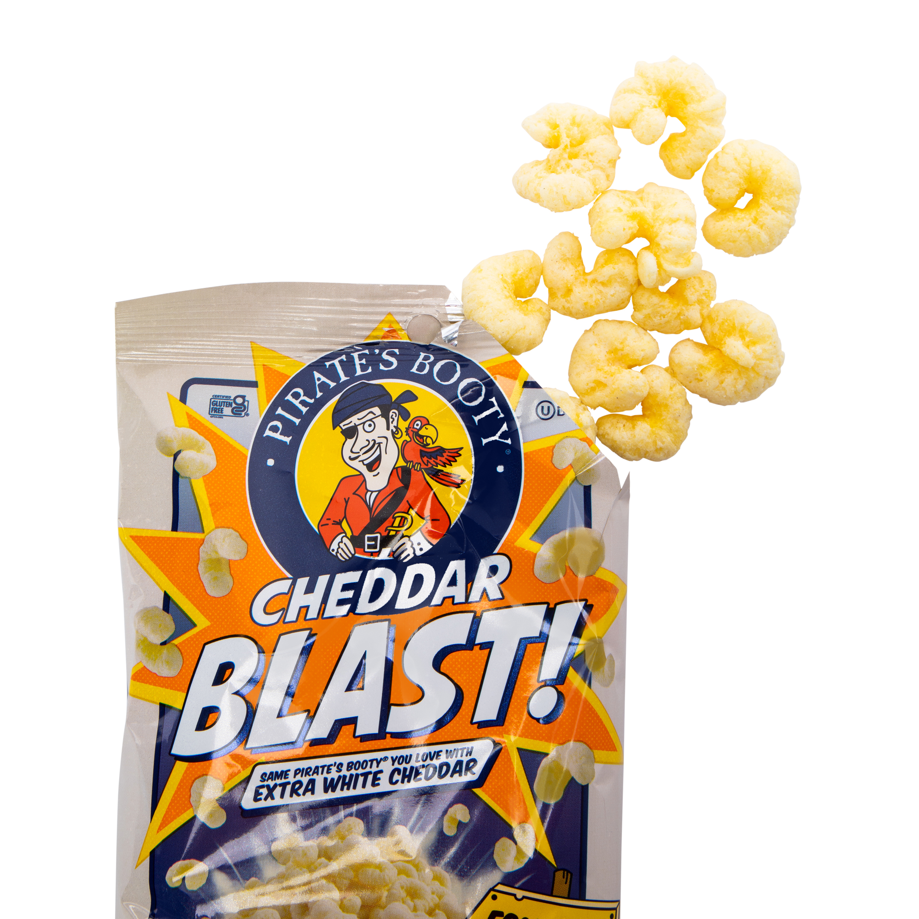 Pirate's Booty® Aged White Cheddar Rice & Corn Puffs 1oz