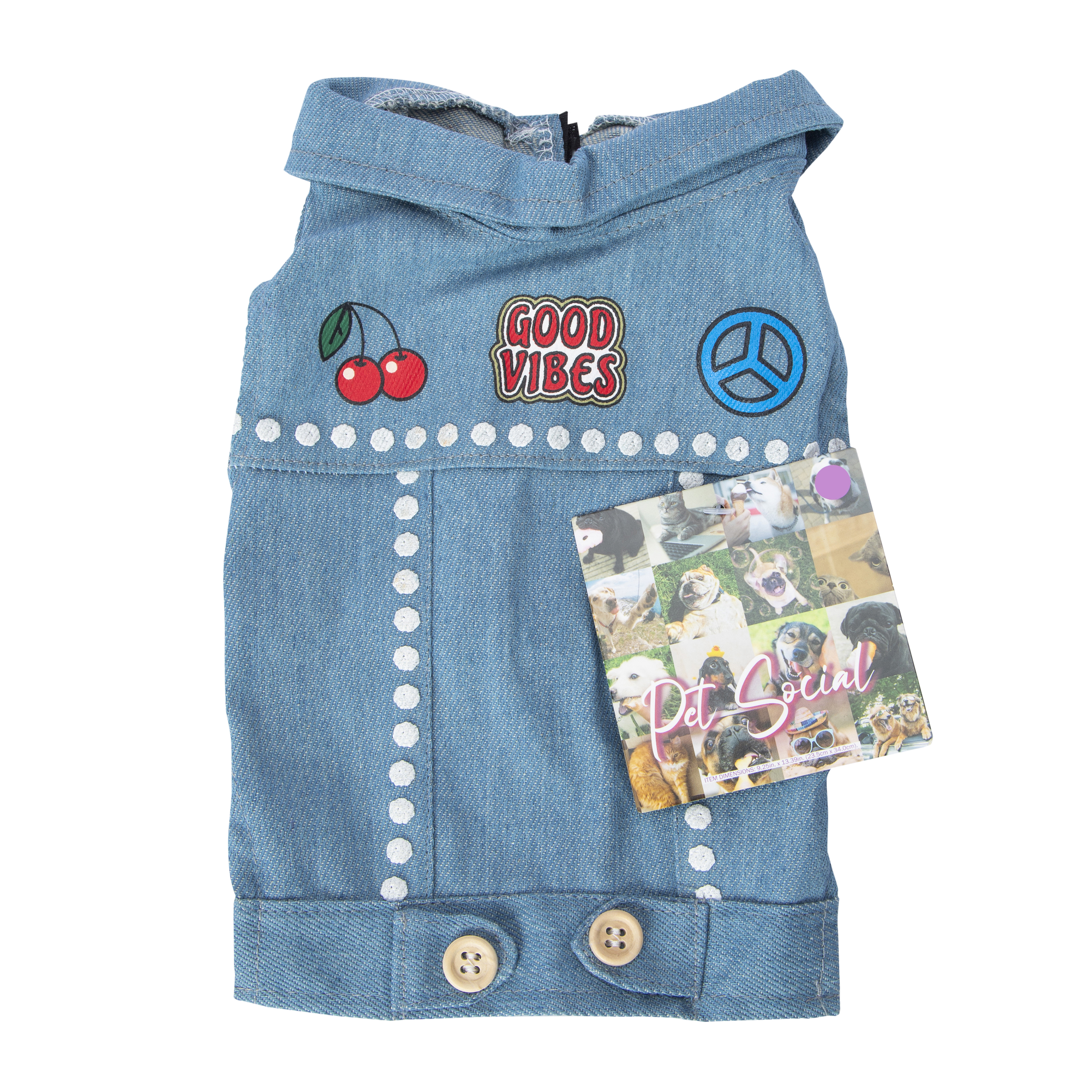 Pet Social Denim Vest