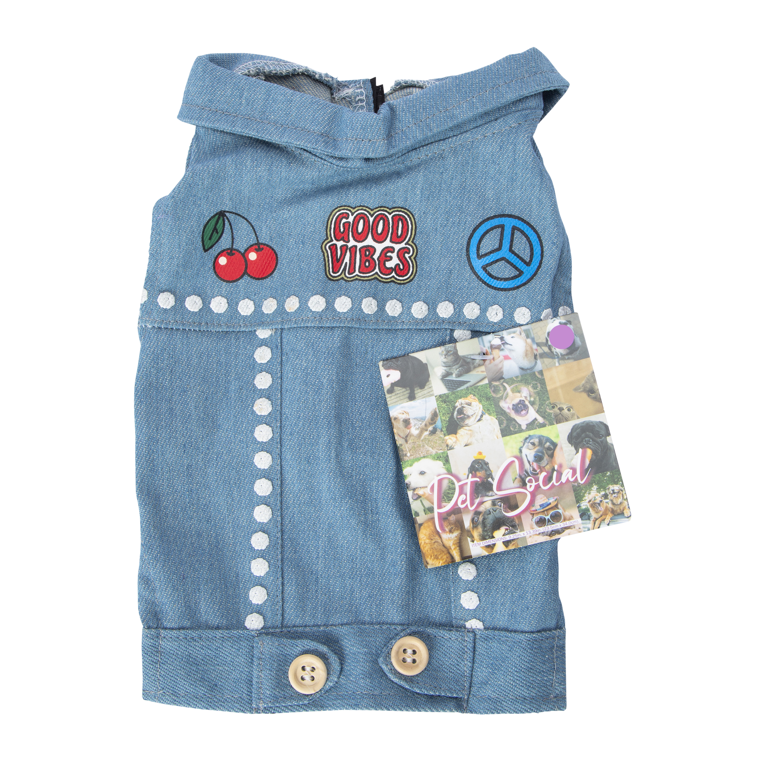 Pet Social Denim Vest
