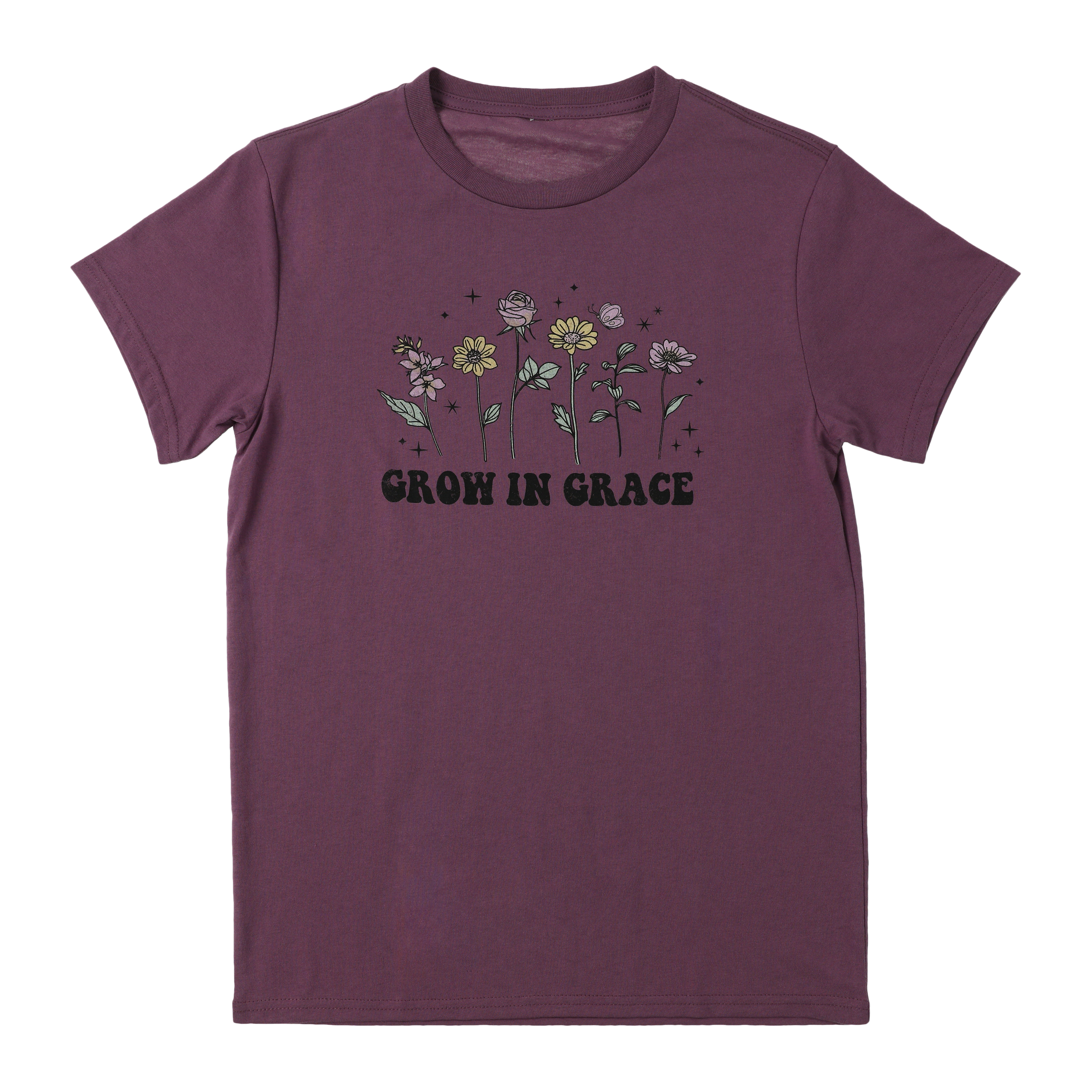 Grow Grace' Floral Graphic Tee