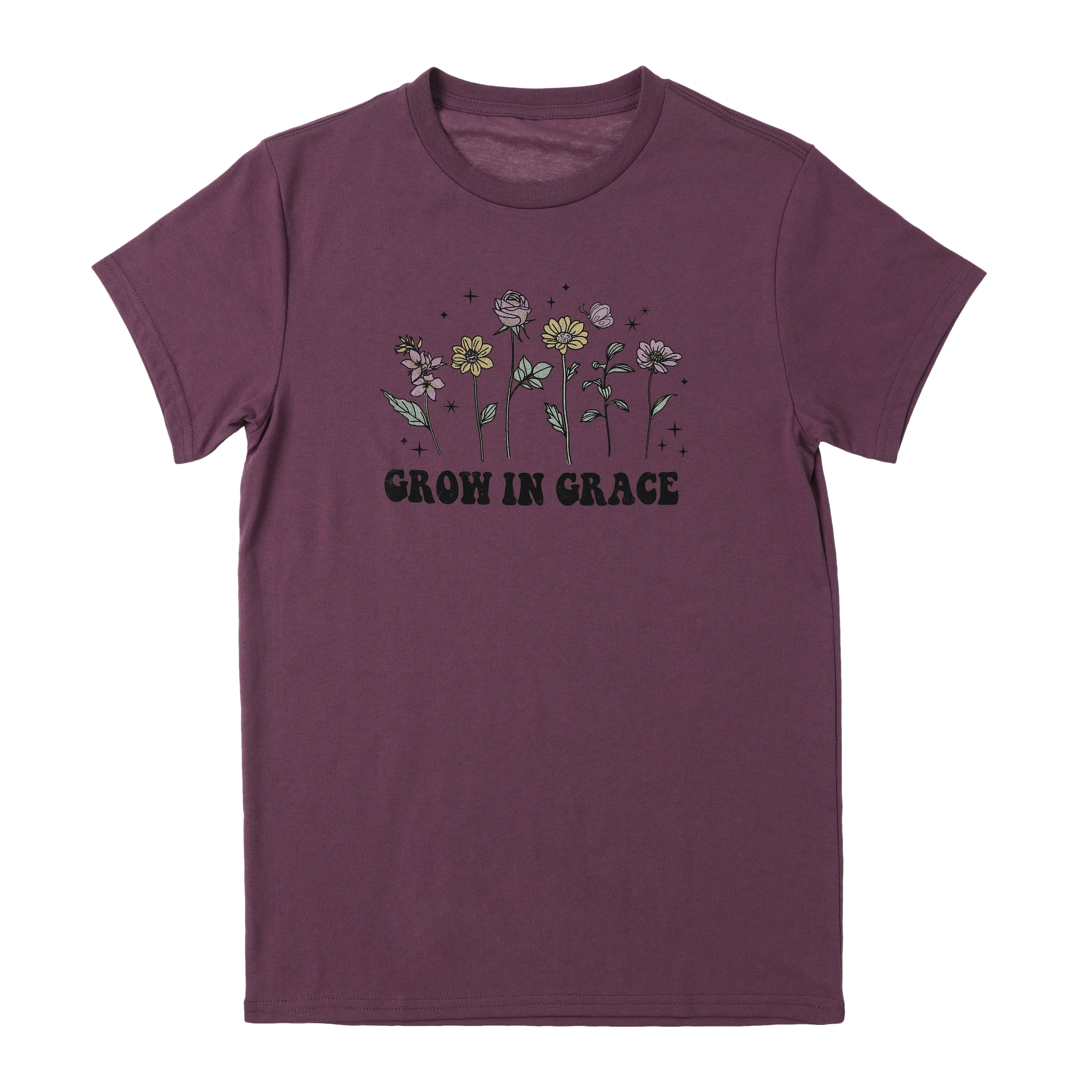 Grow Grace' Floral Graphic Tee
