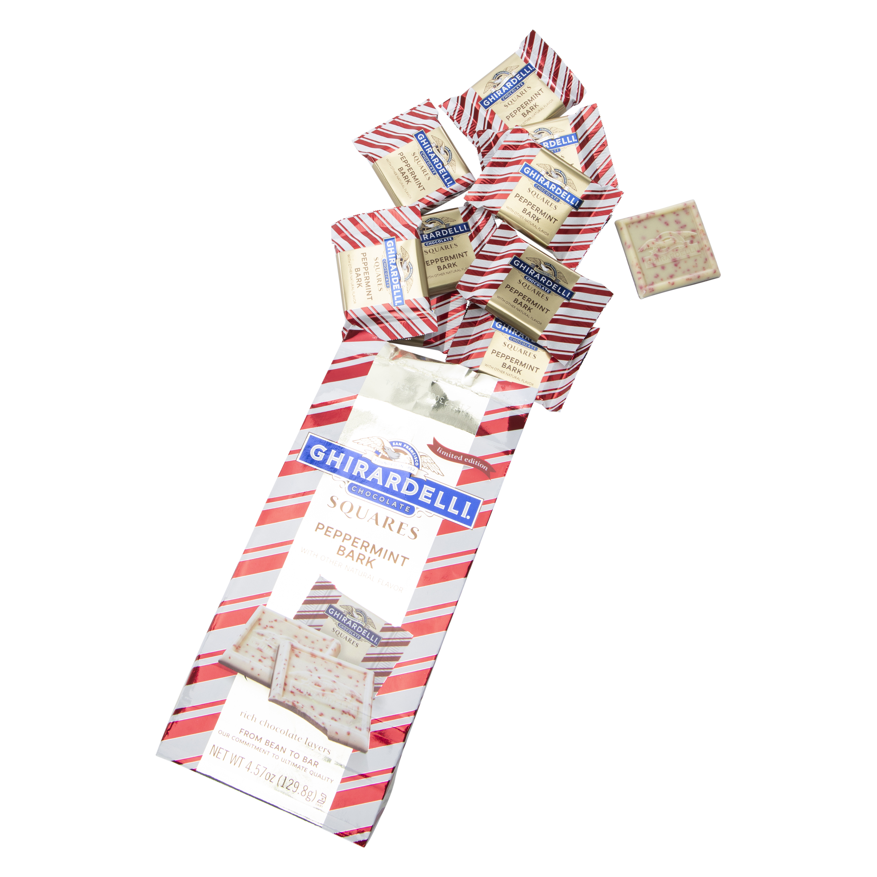 Ghirardelli® Peppermint Bark Squares 4.57oz