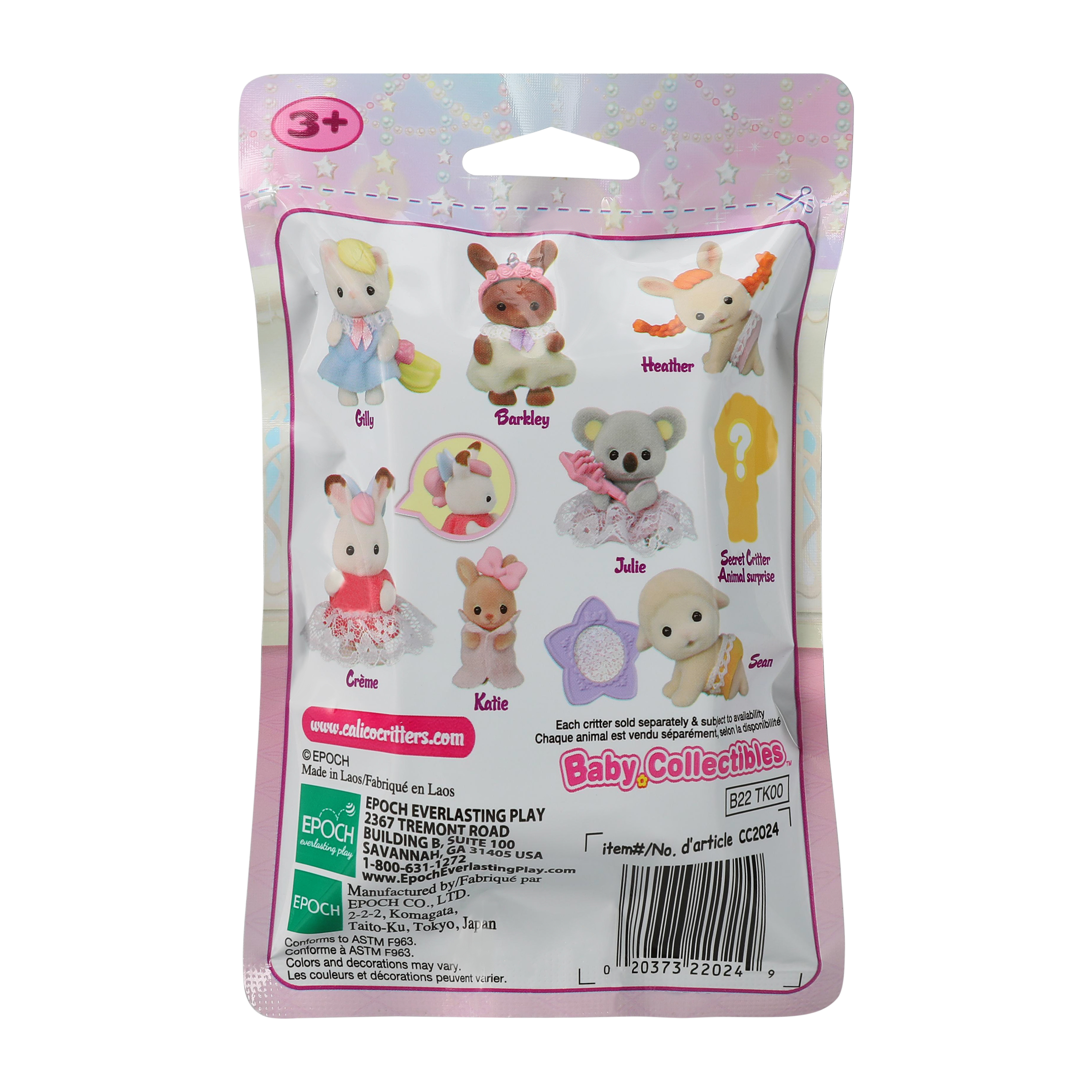 Calico Critters® Baby Fun Hair Series Blind Bag Toy (Styles May Vary)