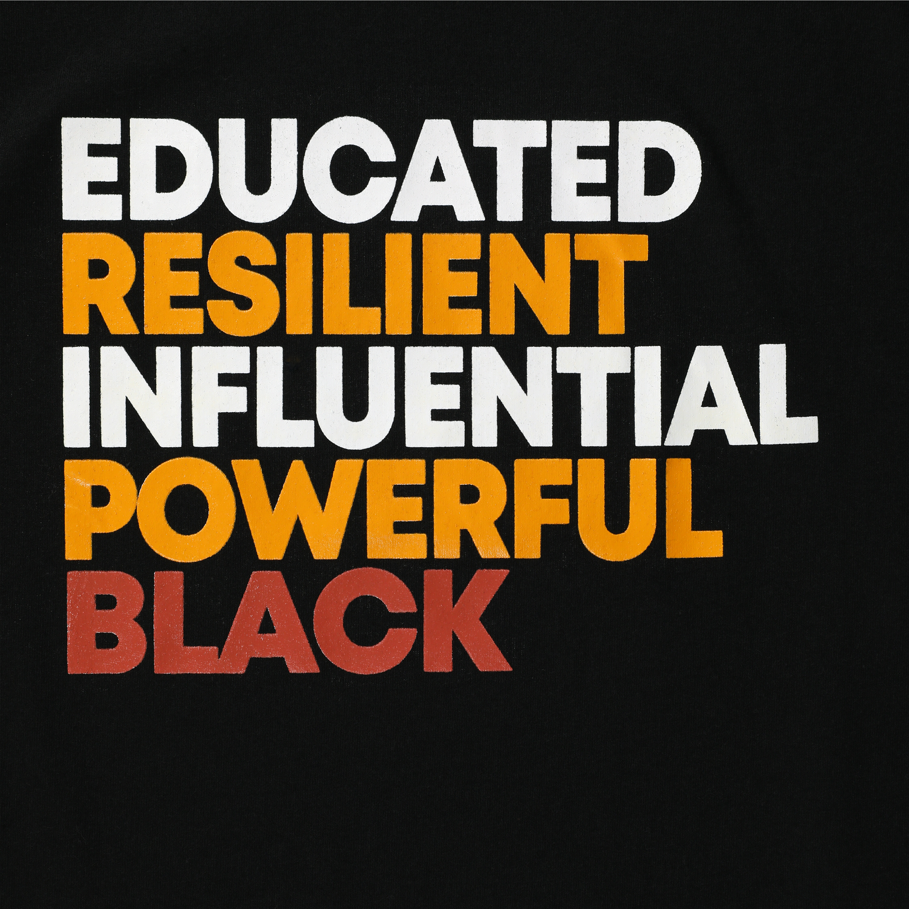 'Educated Resilient Influential Powerful Black' Graphic Tee