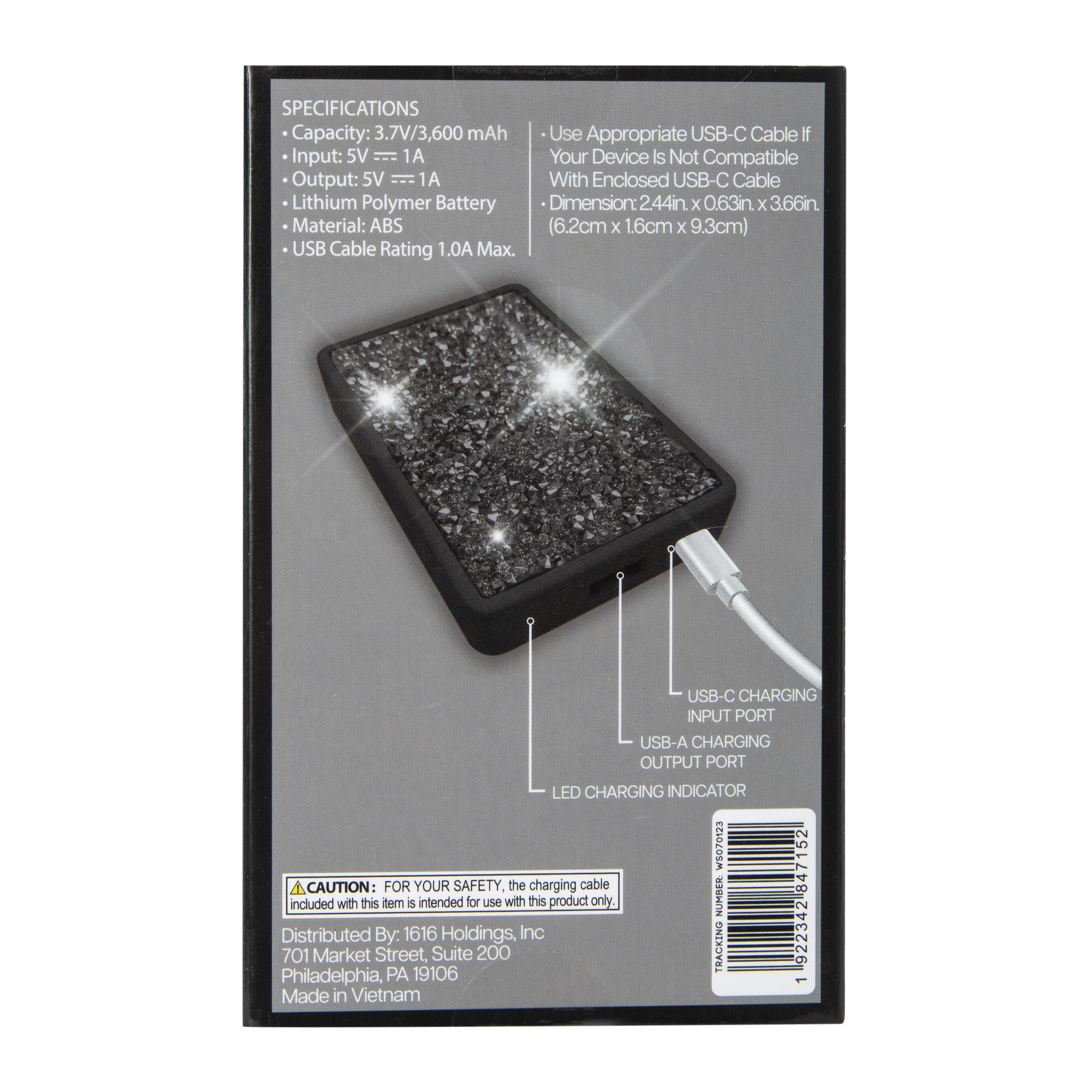 Trendy Power Bank 3600mAh