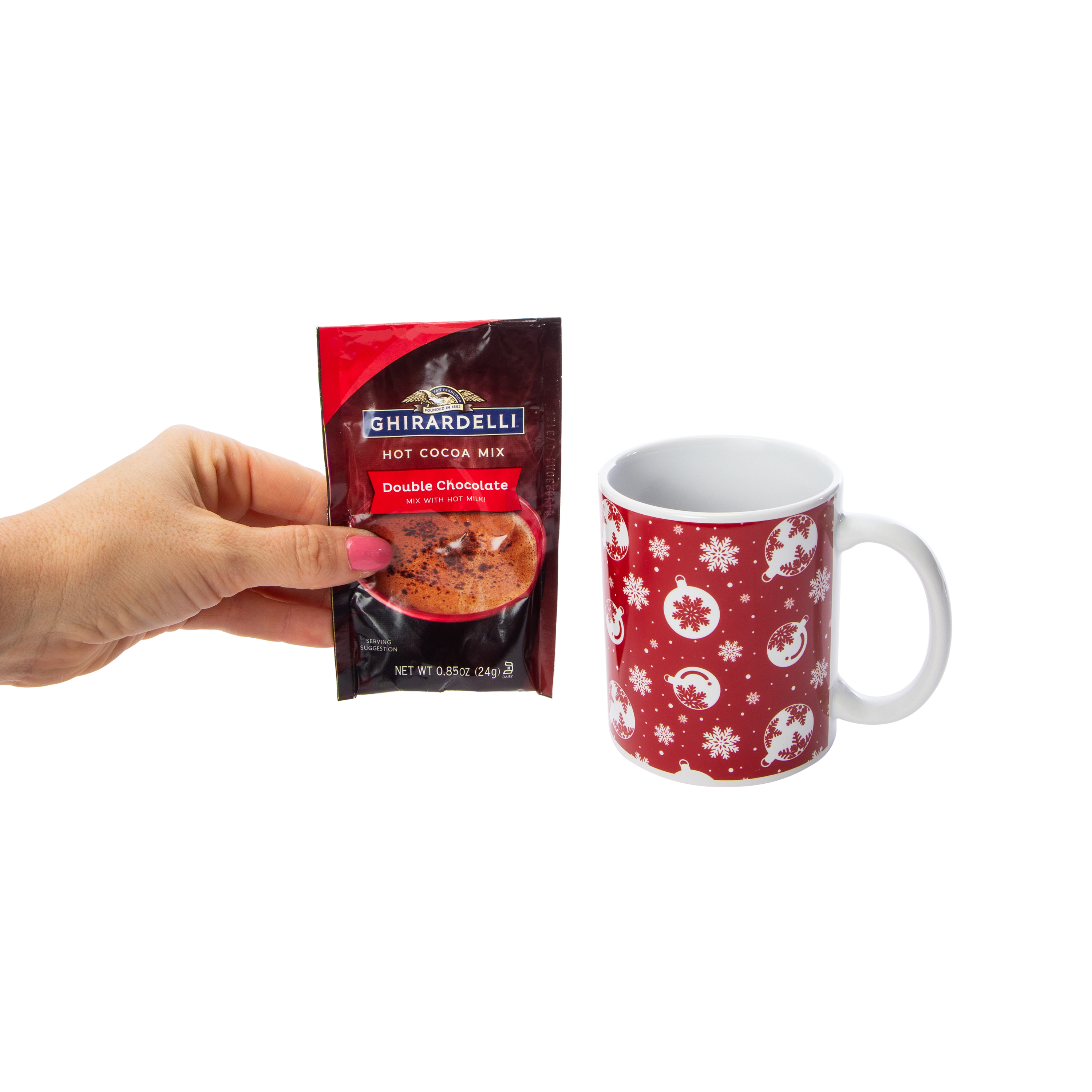 Ghiradelli® Hot Cocoa Mix & Red Mug Set