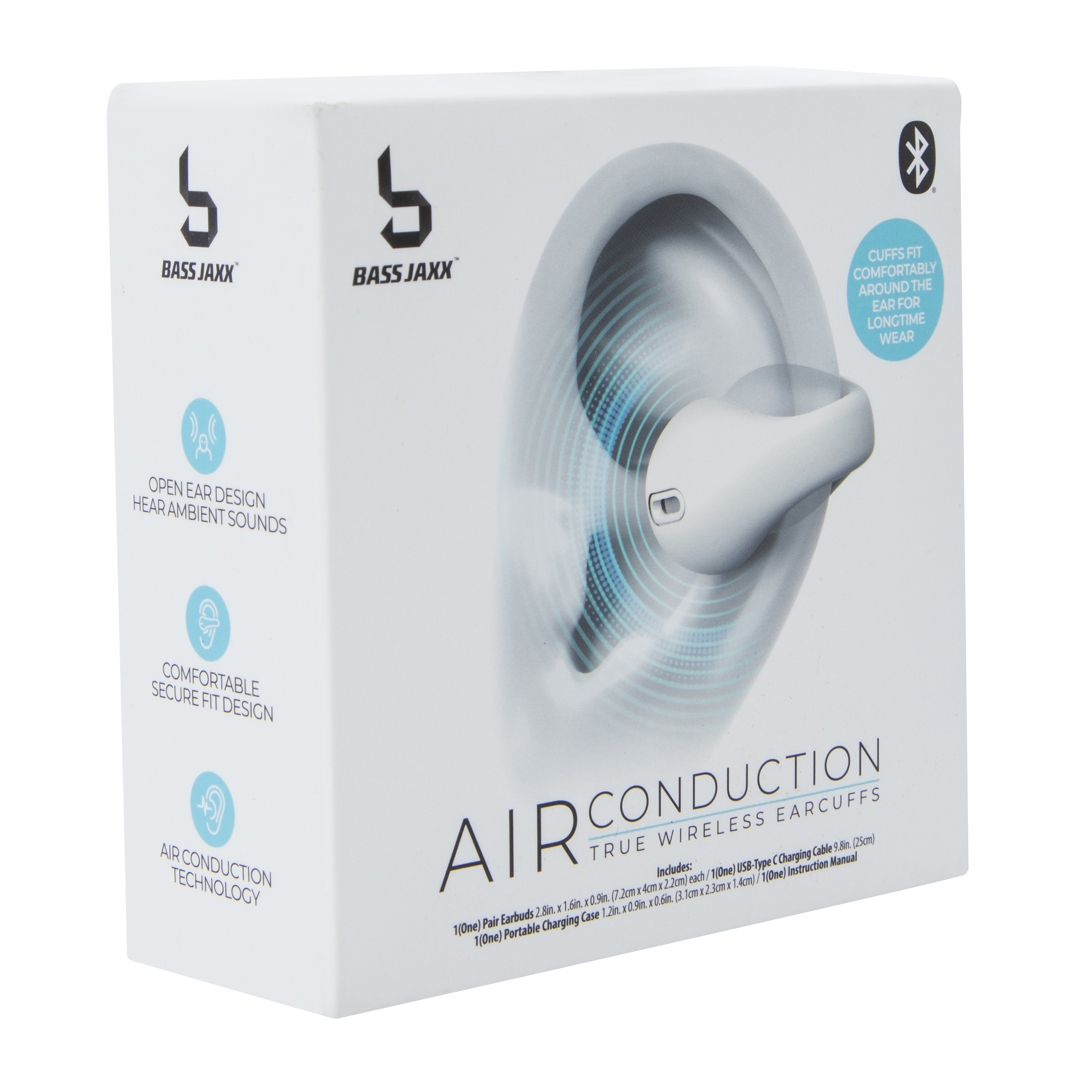 Audifonos Bass Jaxx Inalambricos Oreja Abierta Sonido Claro y Seguro 5