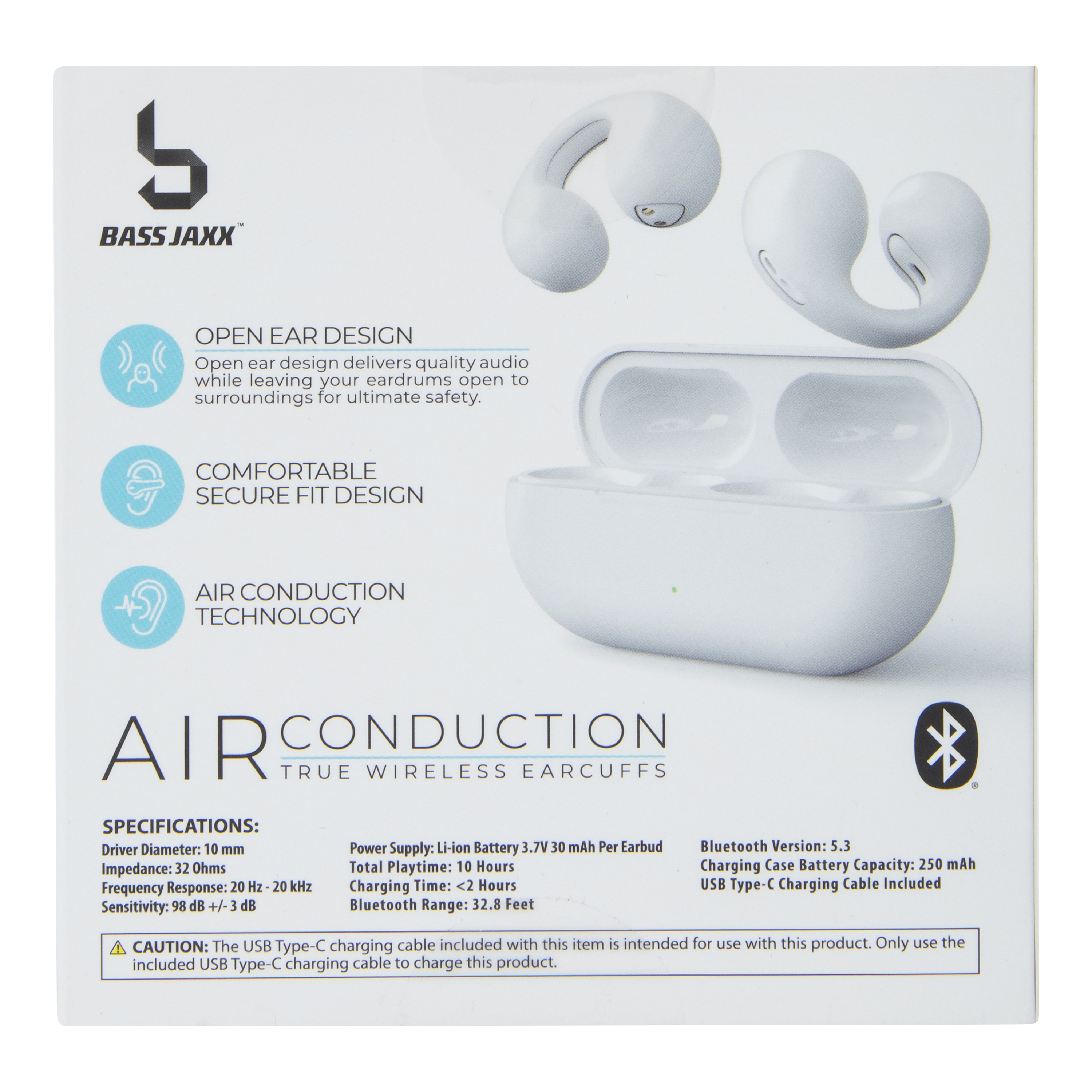Air Conduction True Wireless Earcuffs Earbuds