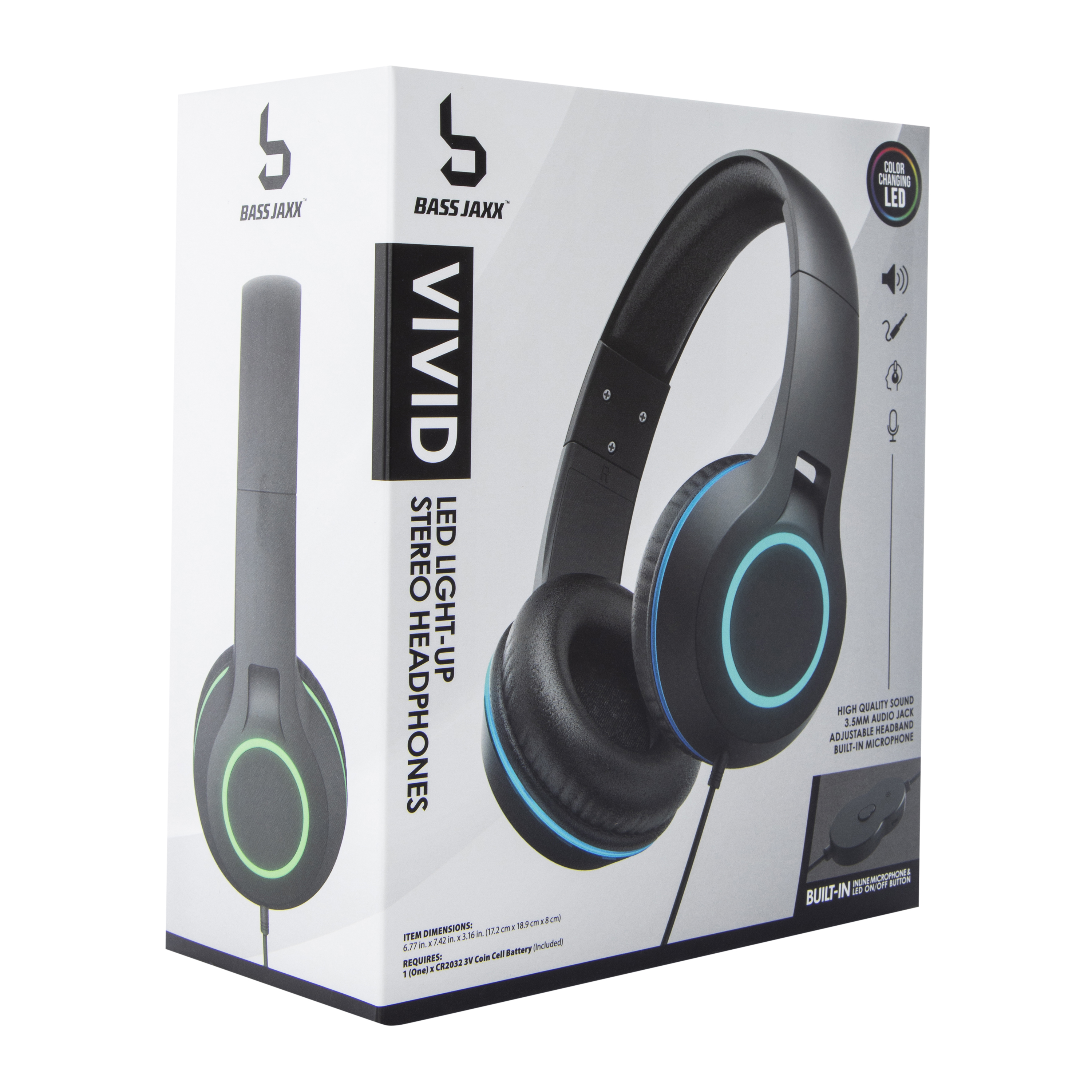 Vivid LED Light-Up Wired Stereo Headphones | Five Below