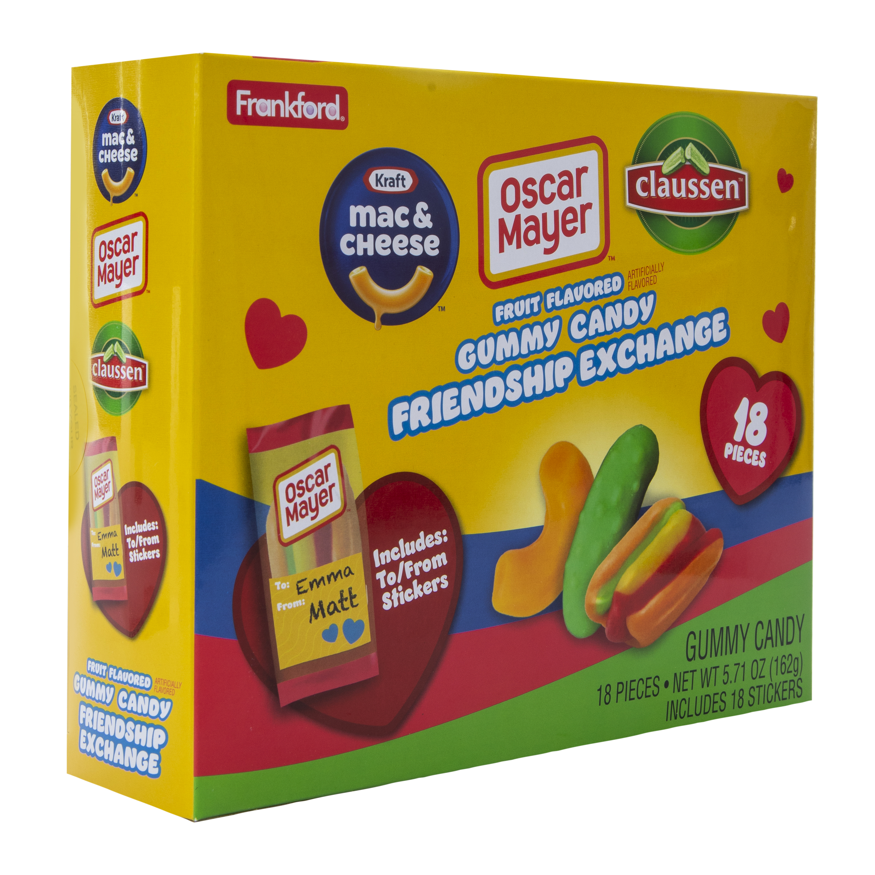 Valentine Oscar Mayer™ Gummy Candy Friendship Exchange 18-Count
