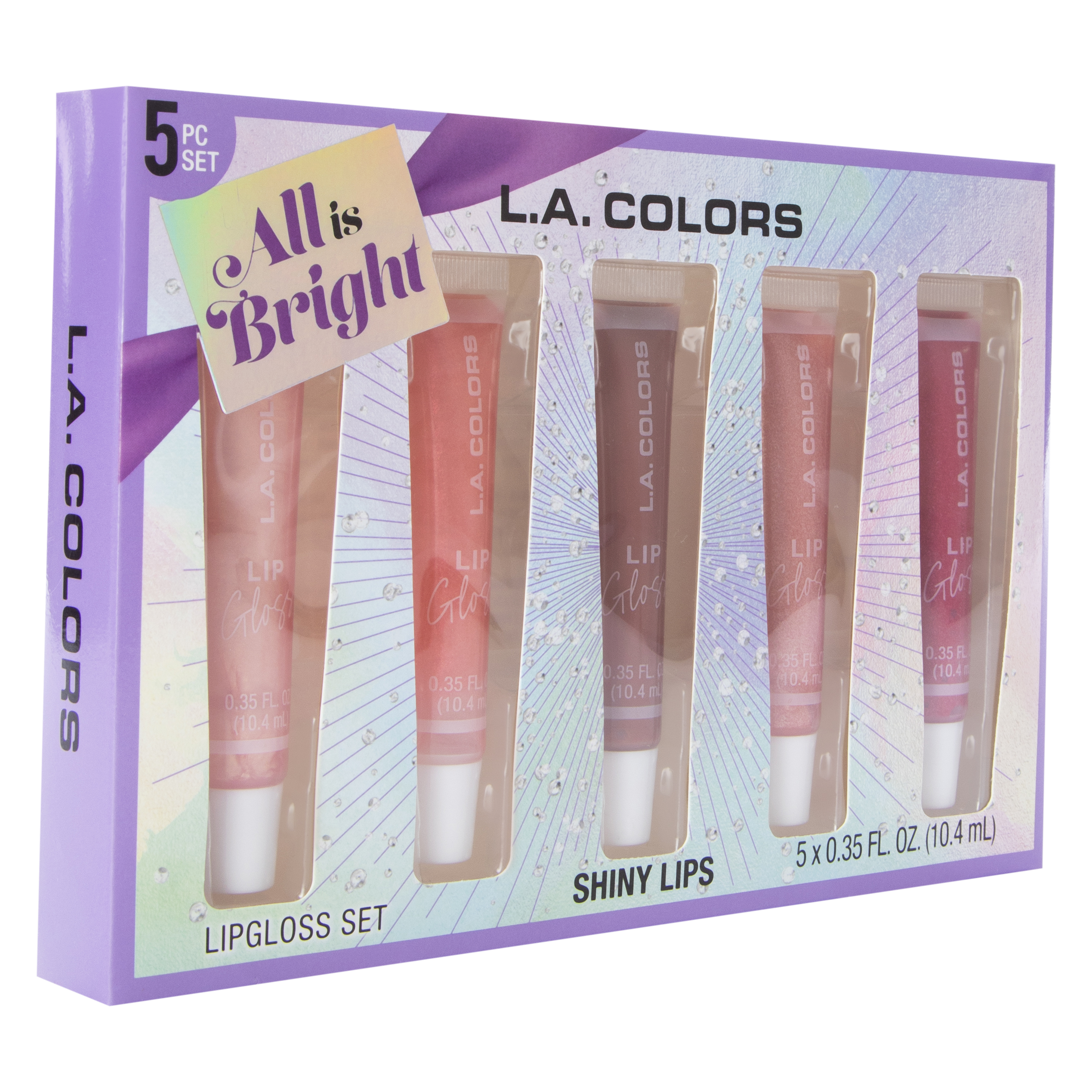 L.A. Colors® All Is Bright Lip Gloss 5-Piece Set