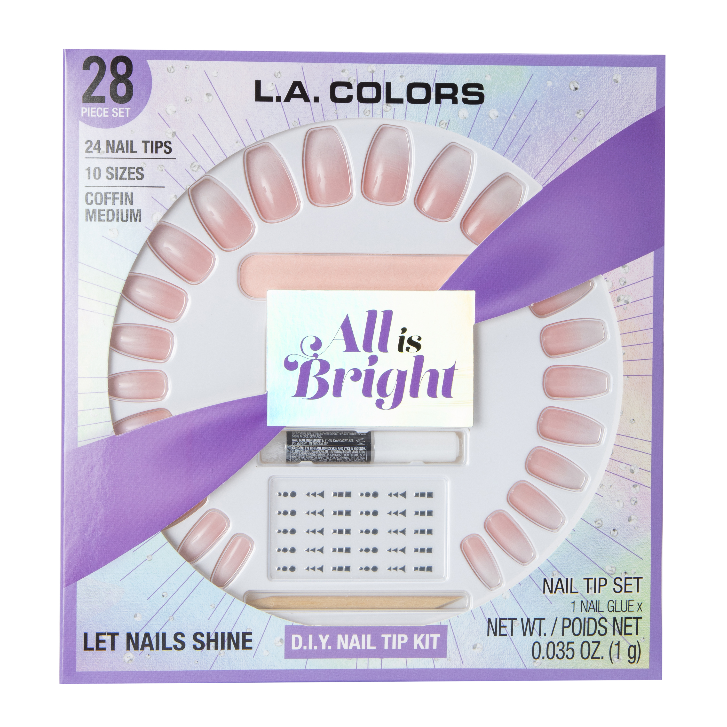 L.A. Colors® DIY Nail Tip Kit 28-Piece