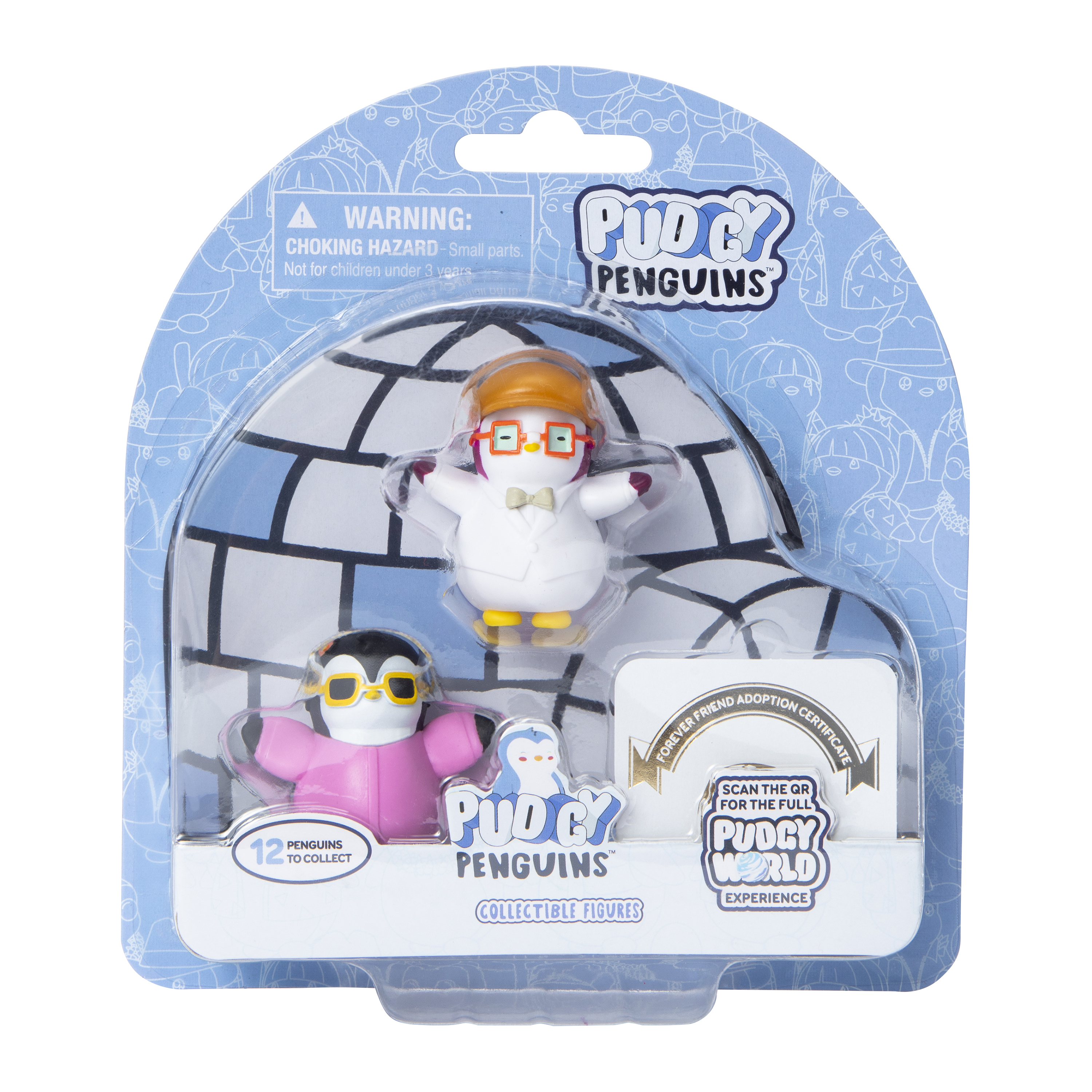 Pudgy Penguins™ Collectible Figures 2-Count (Styles May Vary)