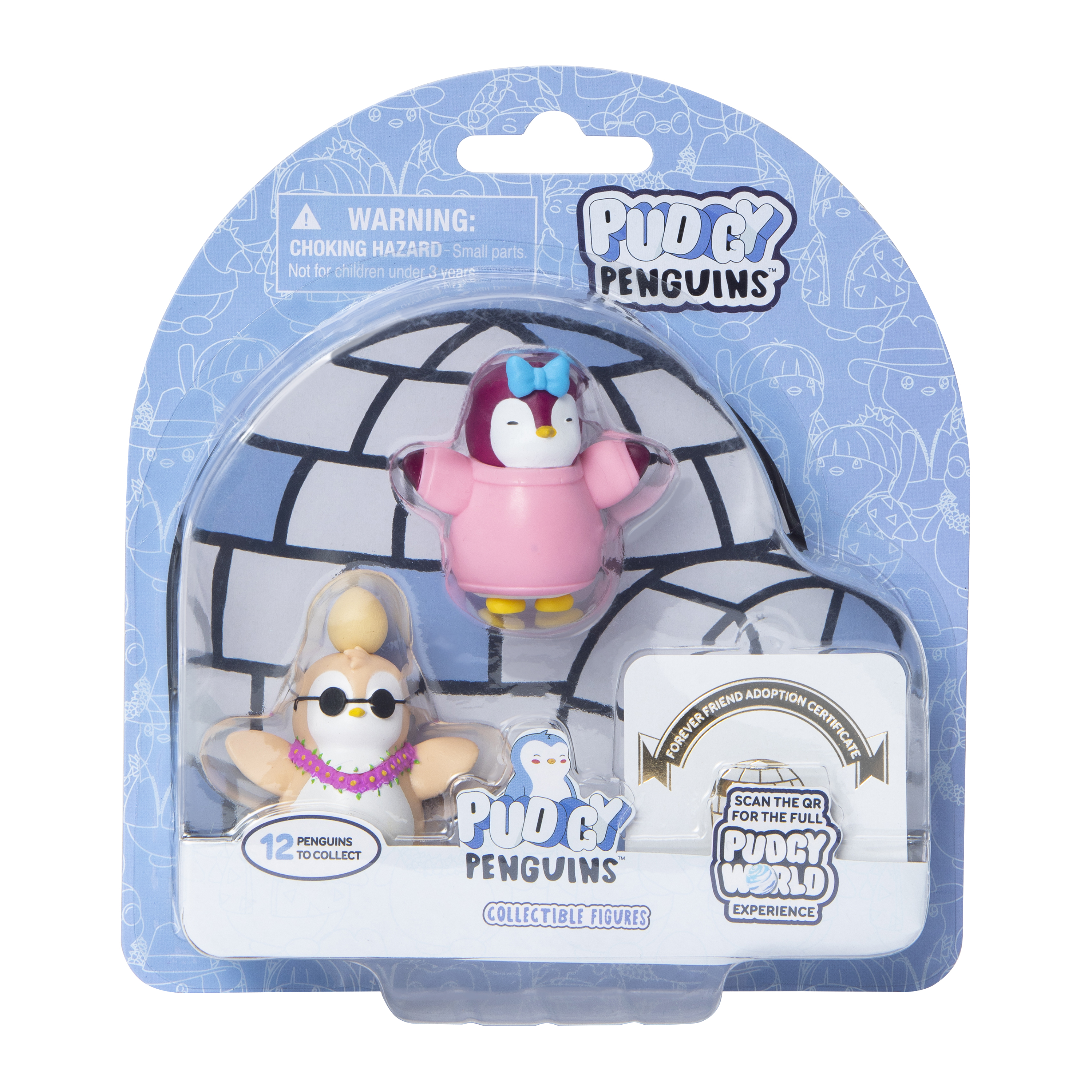 Pudgy Penguins™ Collectible Figures 2-Count (Styles May Vary)