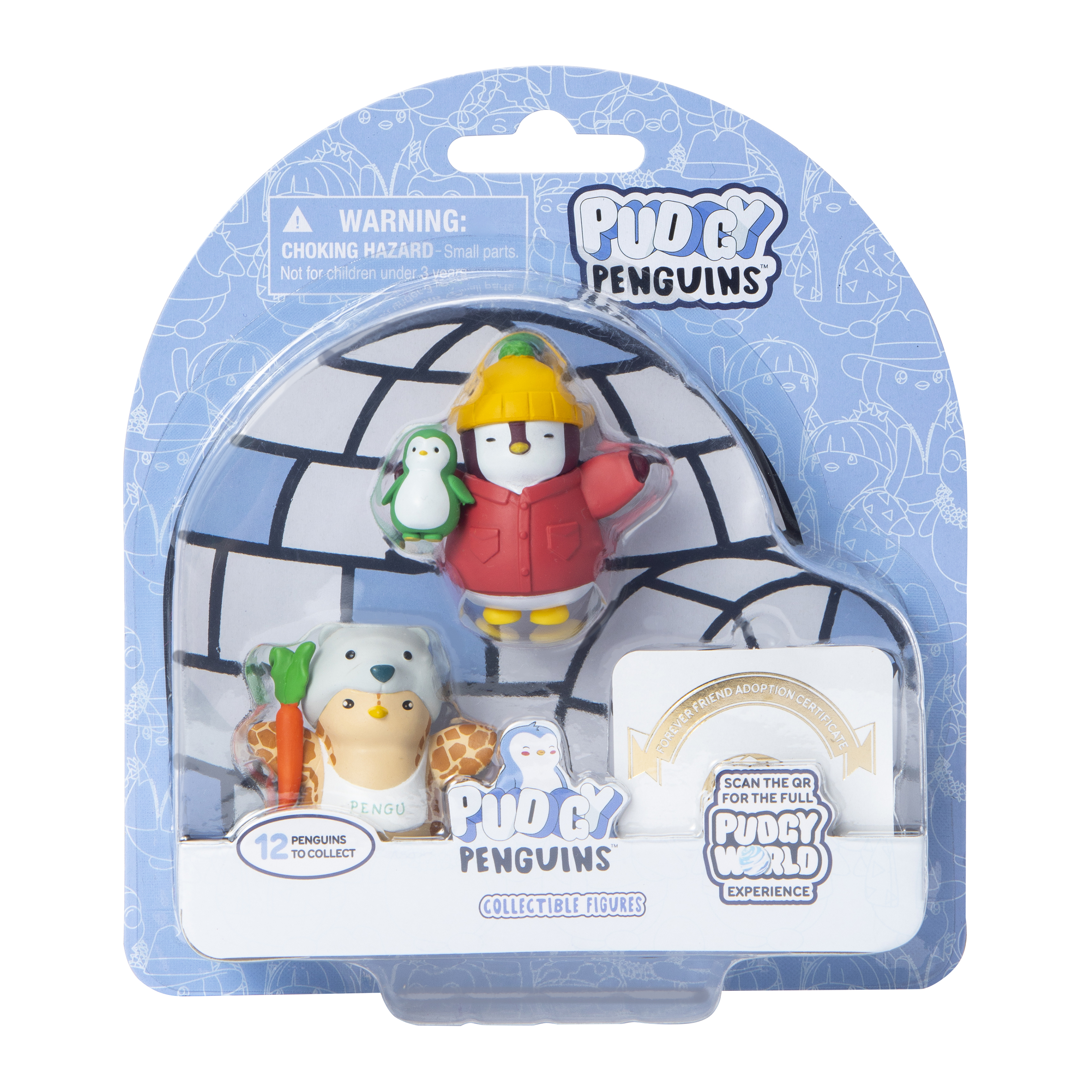 Pudgy Penguins™ Collectible Figures 2-Count (Styles May Vary)