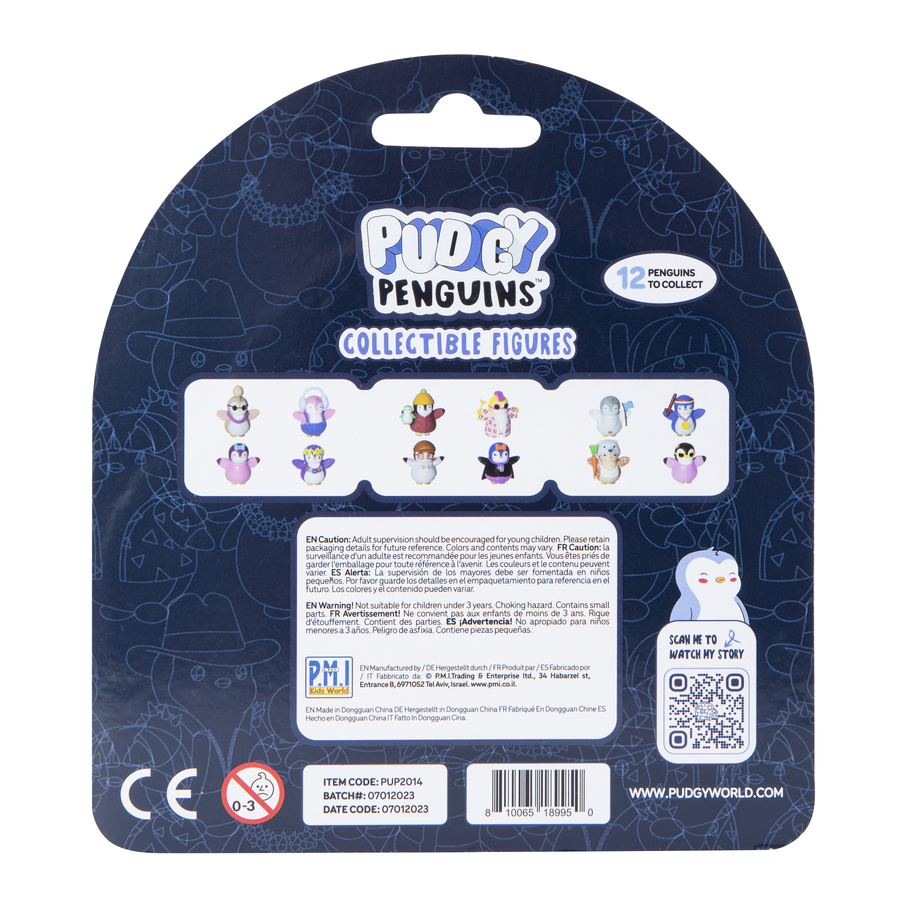 Pudgy Penguins™ Collectible Figures 2-Count (Styles May Vary)