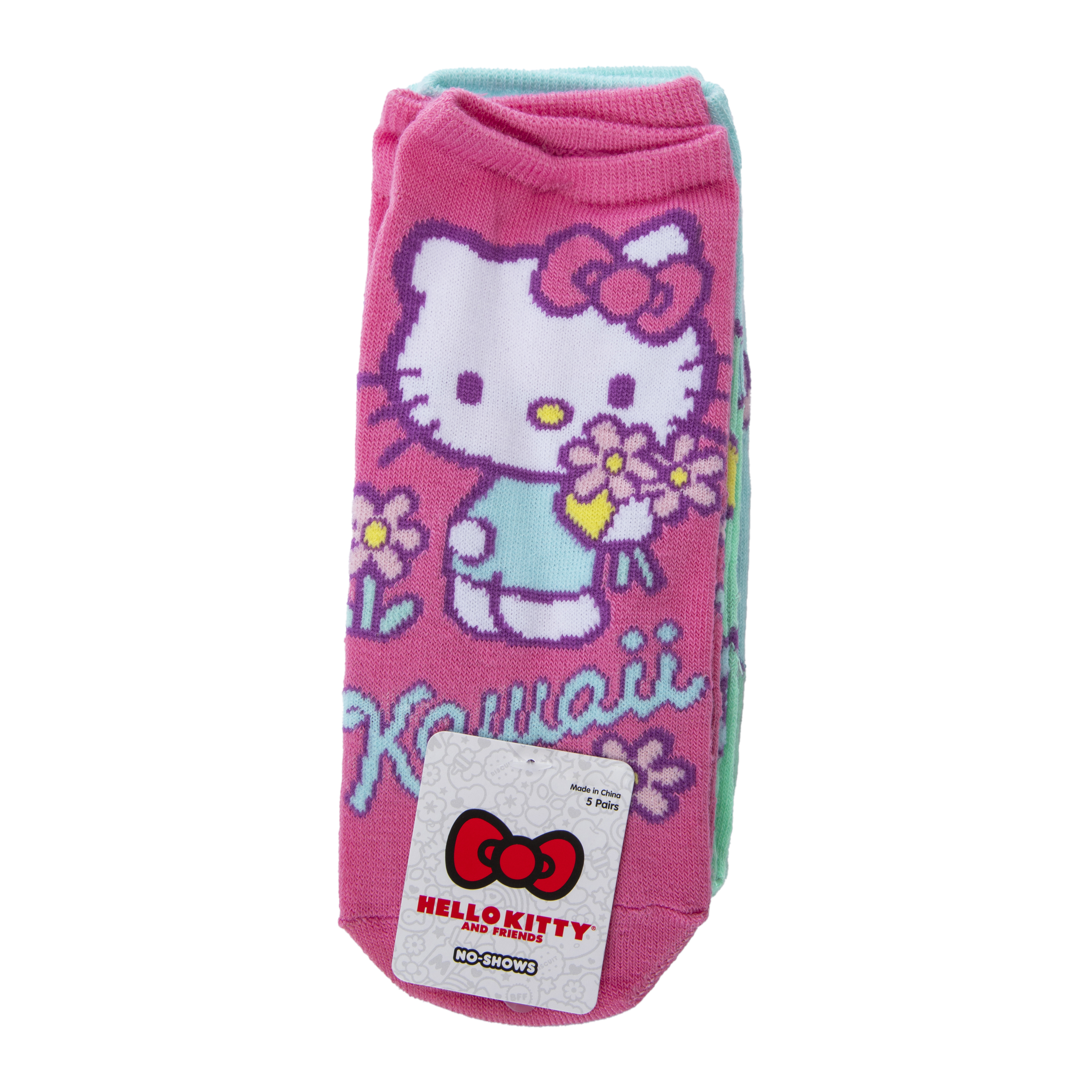 Hello Kitty And Friends® Ladies No-Show Socks 5-Pack