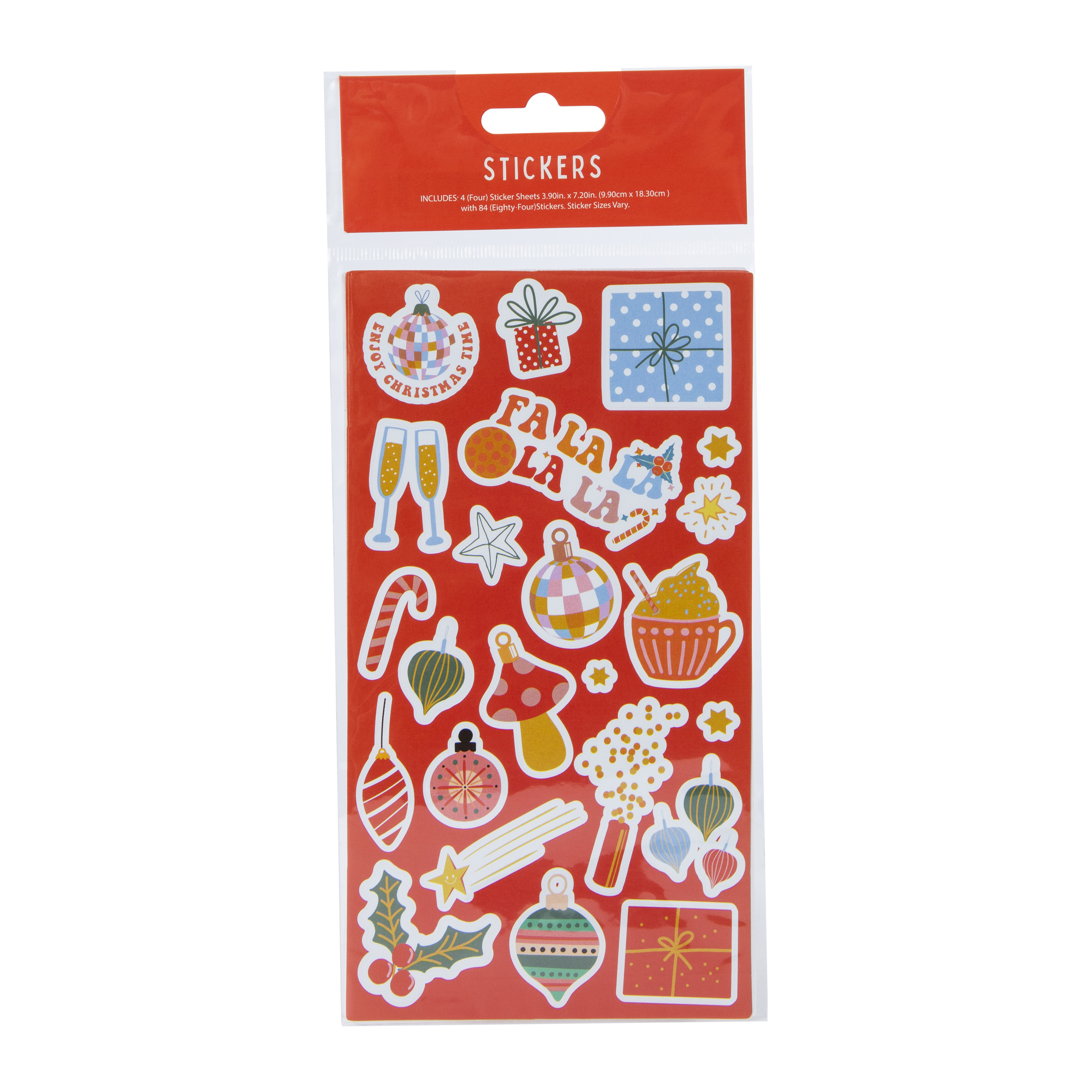 Winter Stickers, 4 Sheets