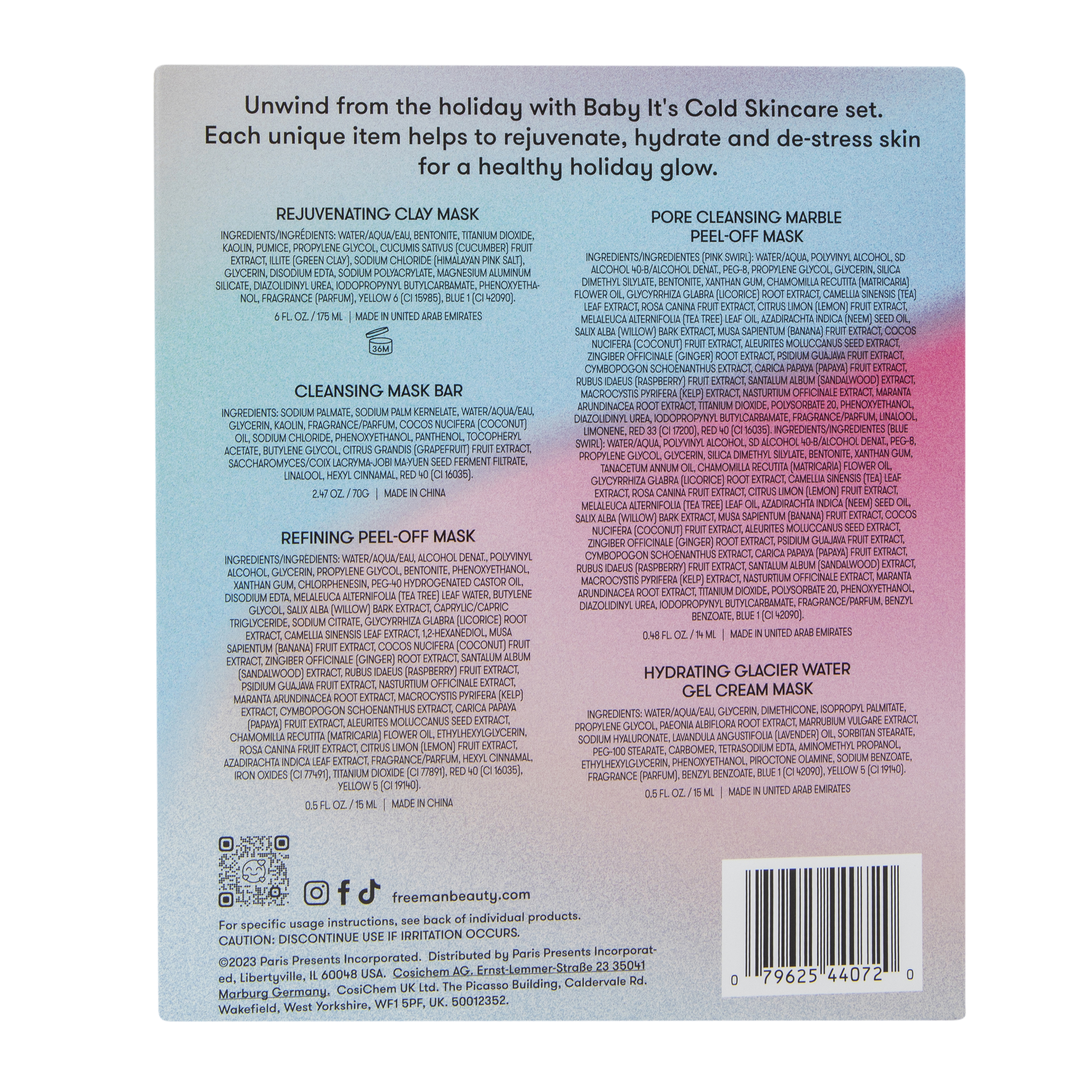 Freeman® Baby It’S Cold 5-Piece Skincare Set