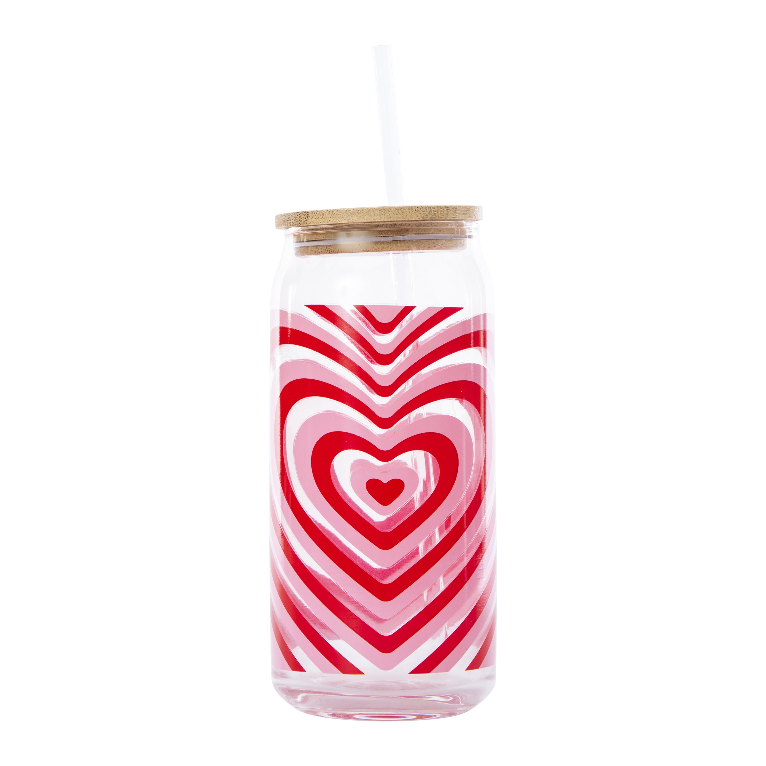 Glass Tumbler With Lid & Straw 20oz | Five Below