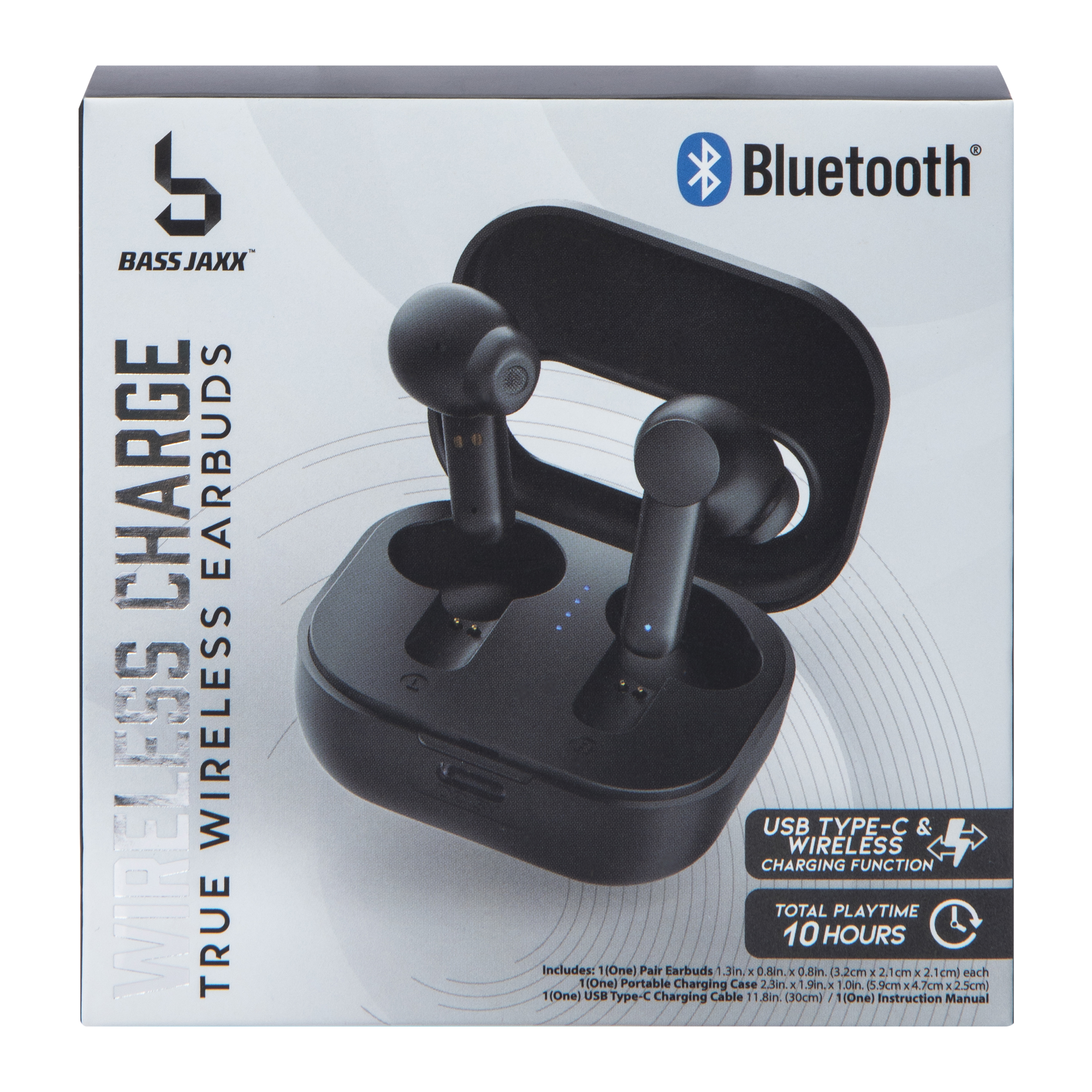 Wireless Charge Bluetooth® Earbuds With Microphone