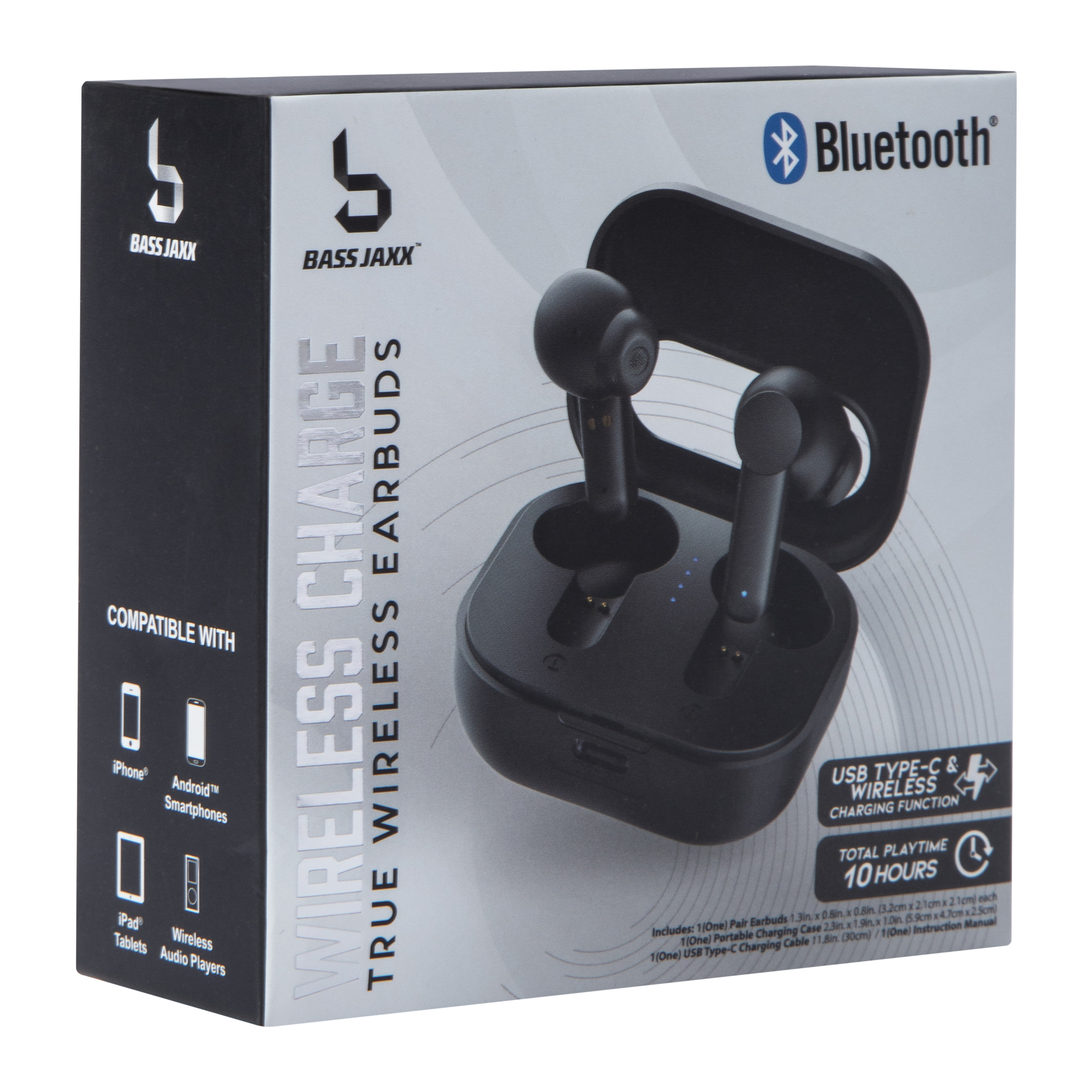 Wireless Charge Bluetooth® Earbuds With Microphone
