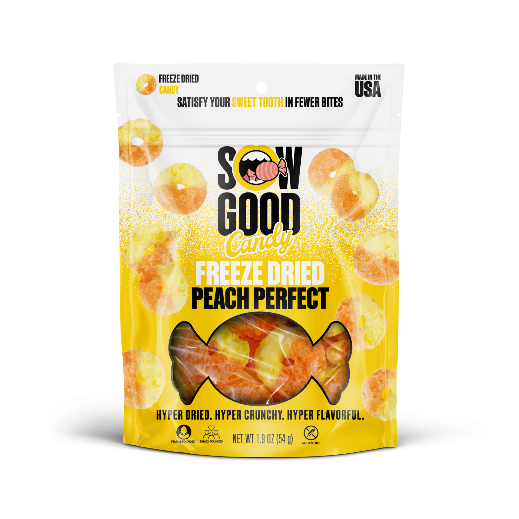Sow Good™ Freeze Dried Peach Perfect Candy 1.9oz