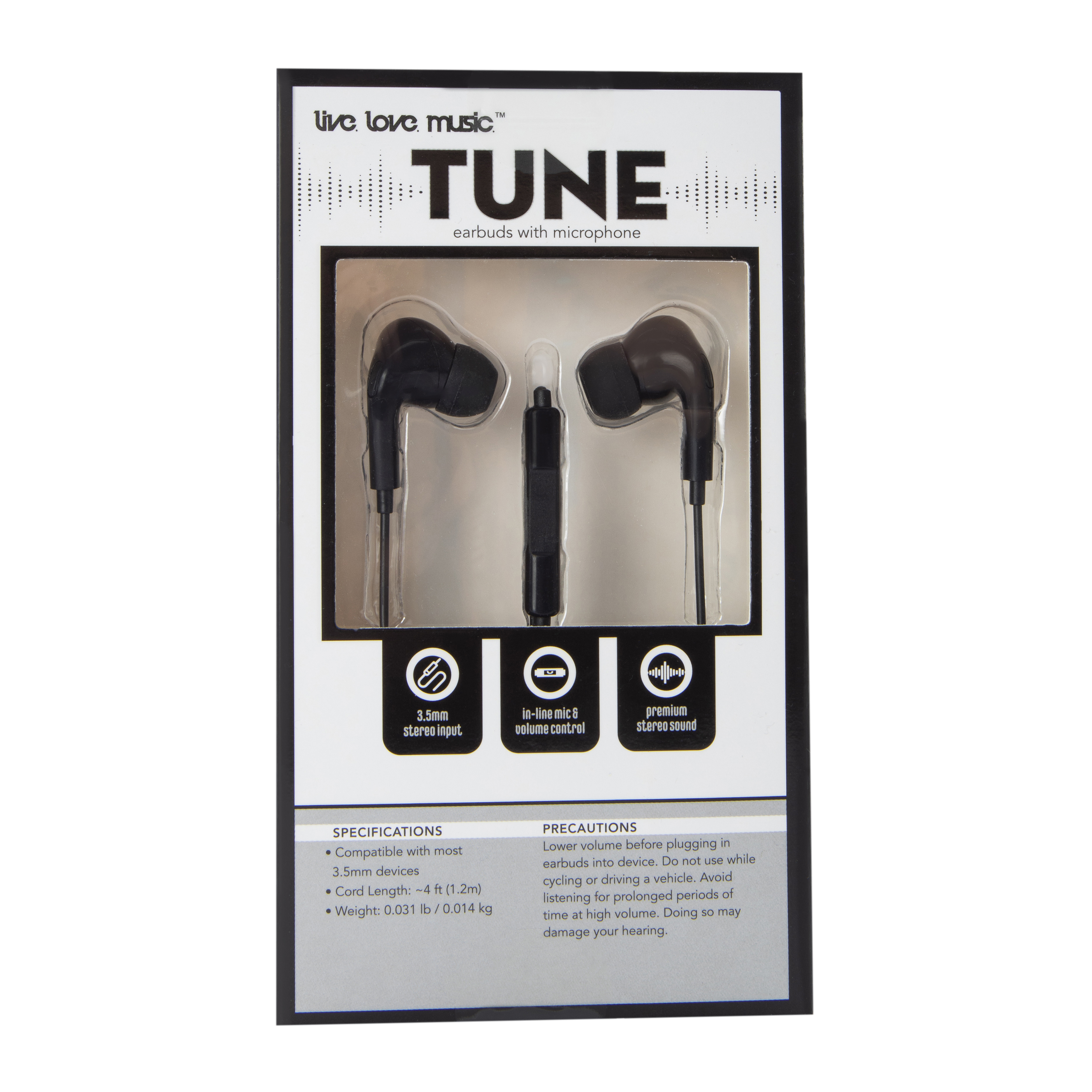 Tune Wired Earbuds With Microphone