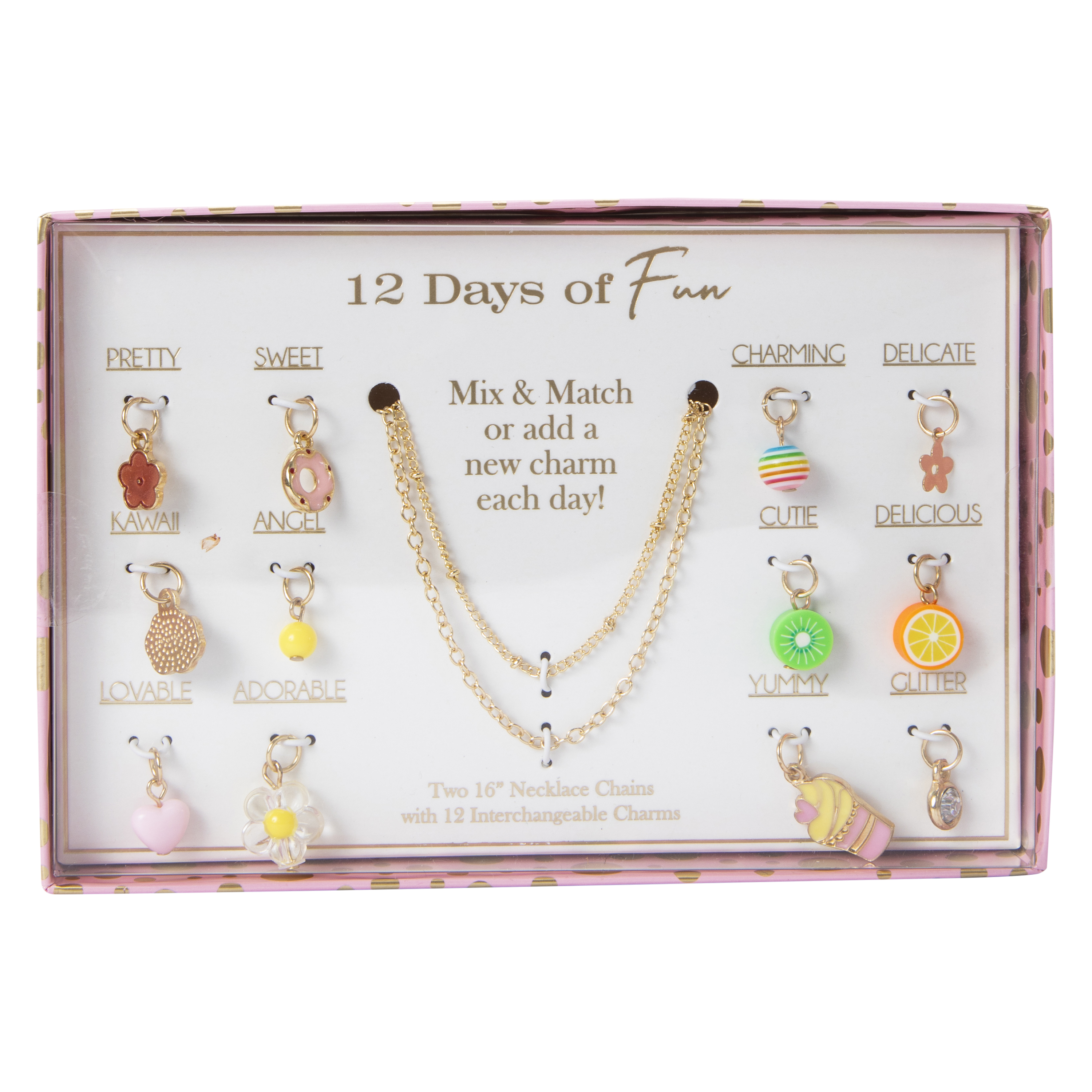 12 Days of Christmas Charm Necklace Set