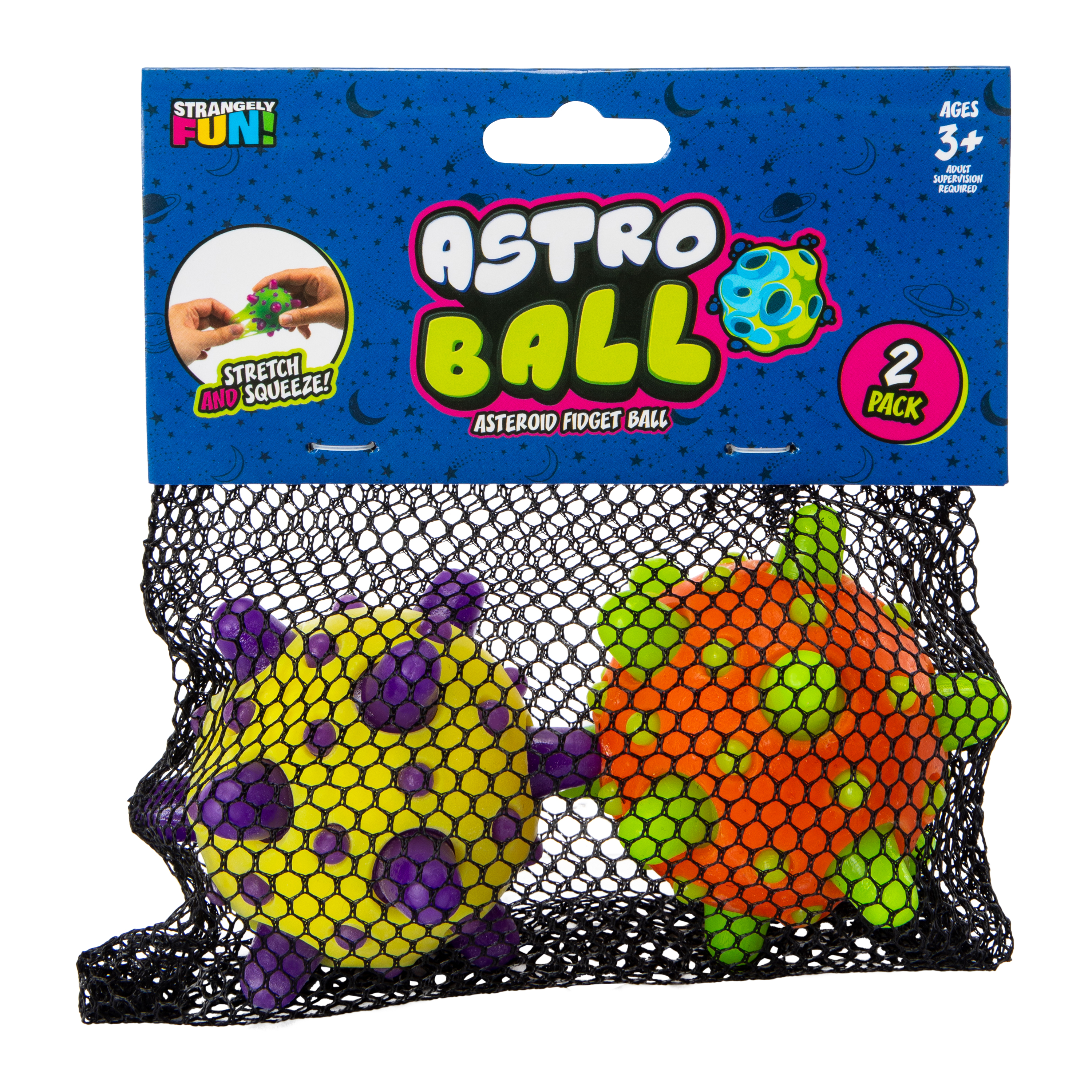 Astro Ball Asteroid Fidget Toy 2-Count (Styles May Vary)