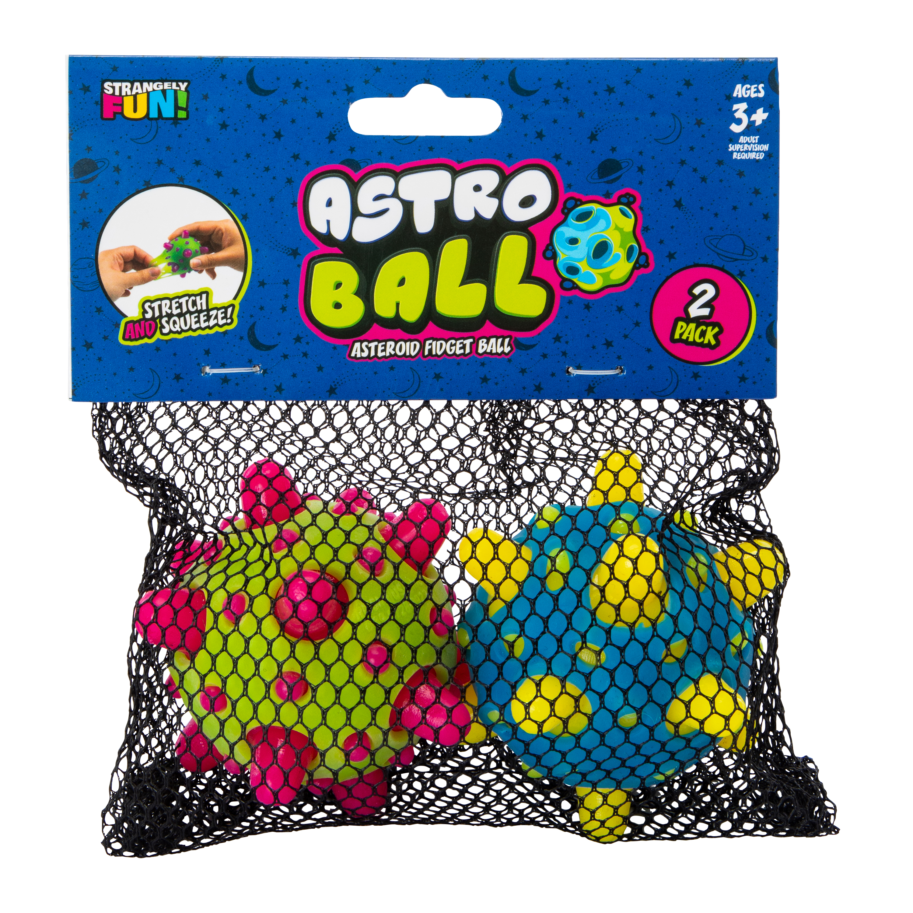 Astro Ball Asteroid Fidget Toy 2-Count (Styles May Vary)