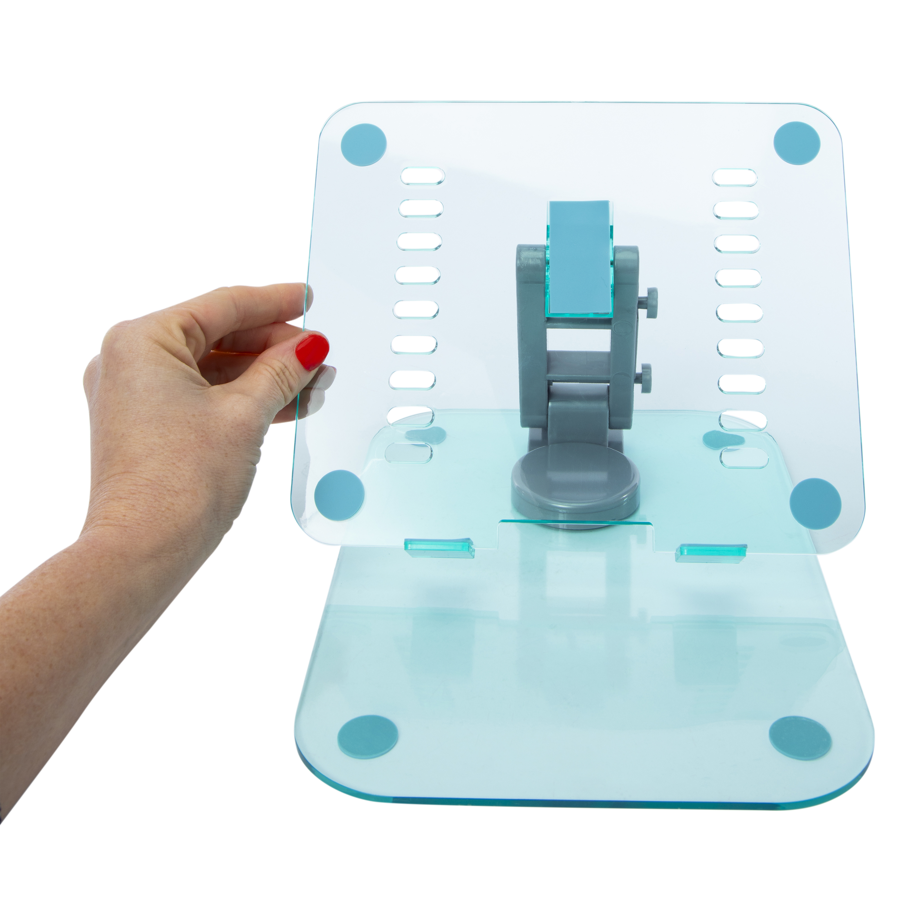 Acrylic Laptop Stand With 360 Rotation