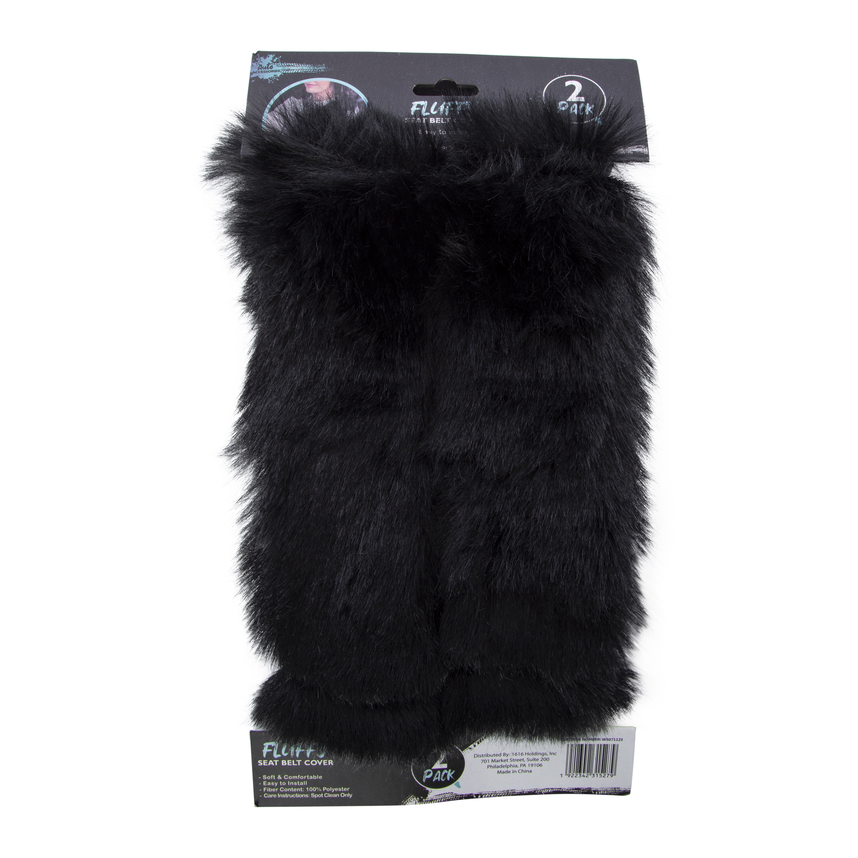 Faux Fur Seatbelts Cover 2-Pack