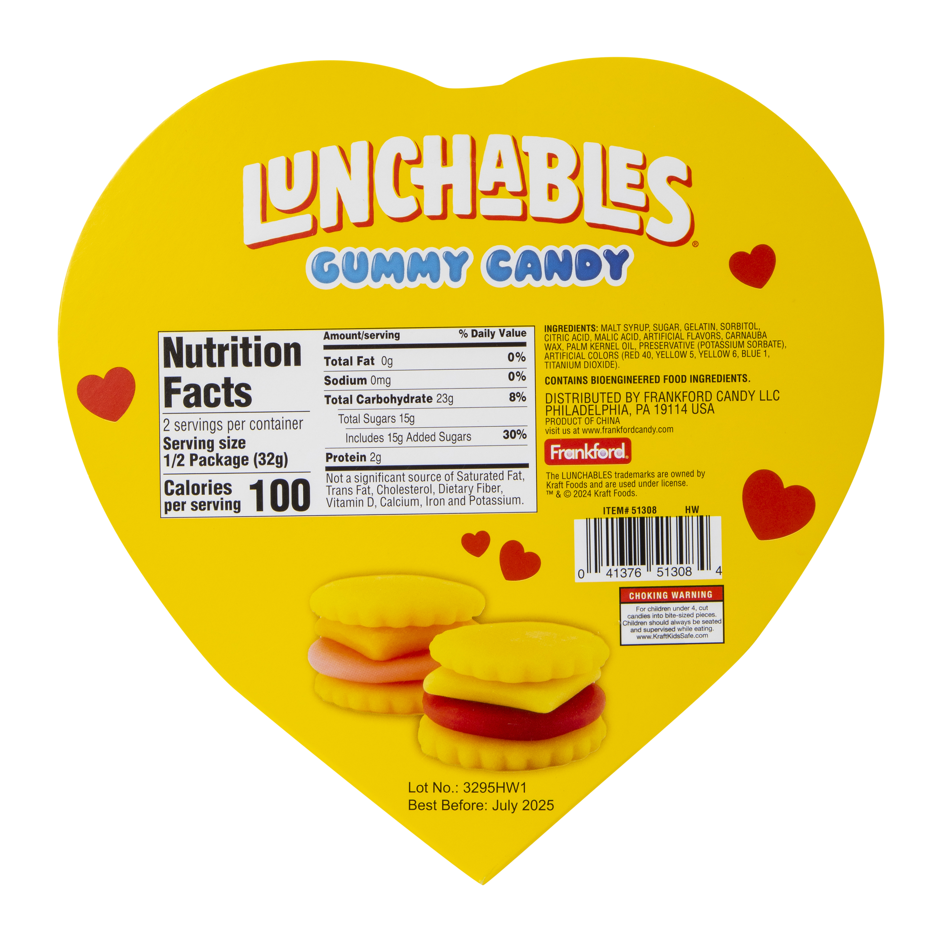 Valentine's Lunchables® Gummy Candy 2.25oz