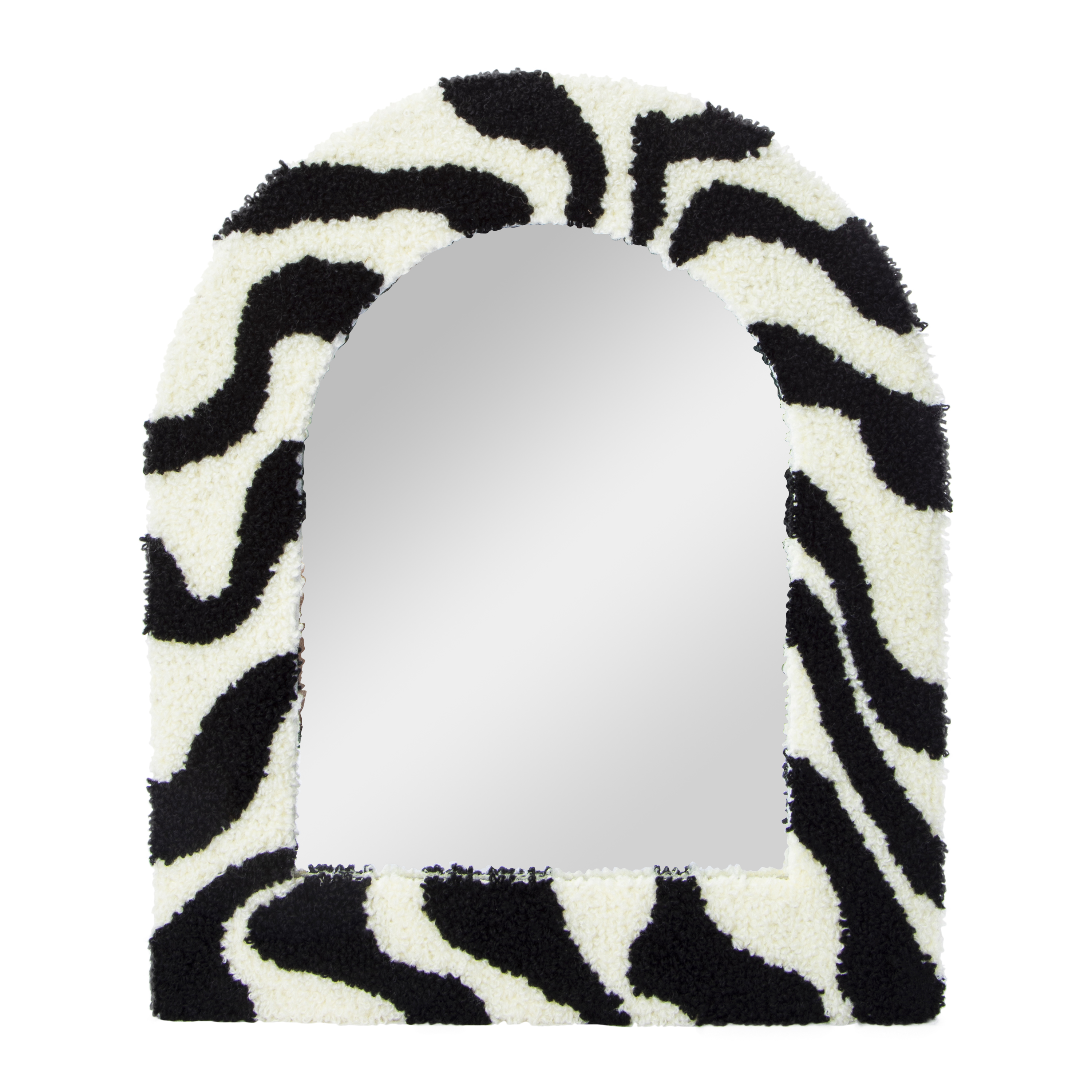 Floral Tufted Mirror 10in x 12in