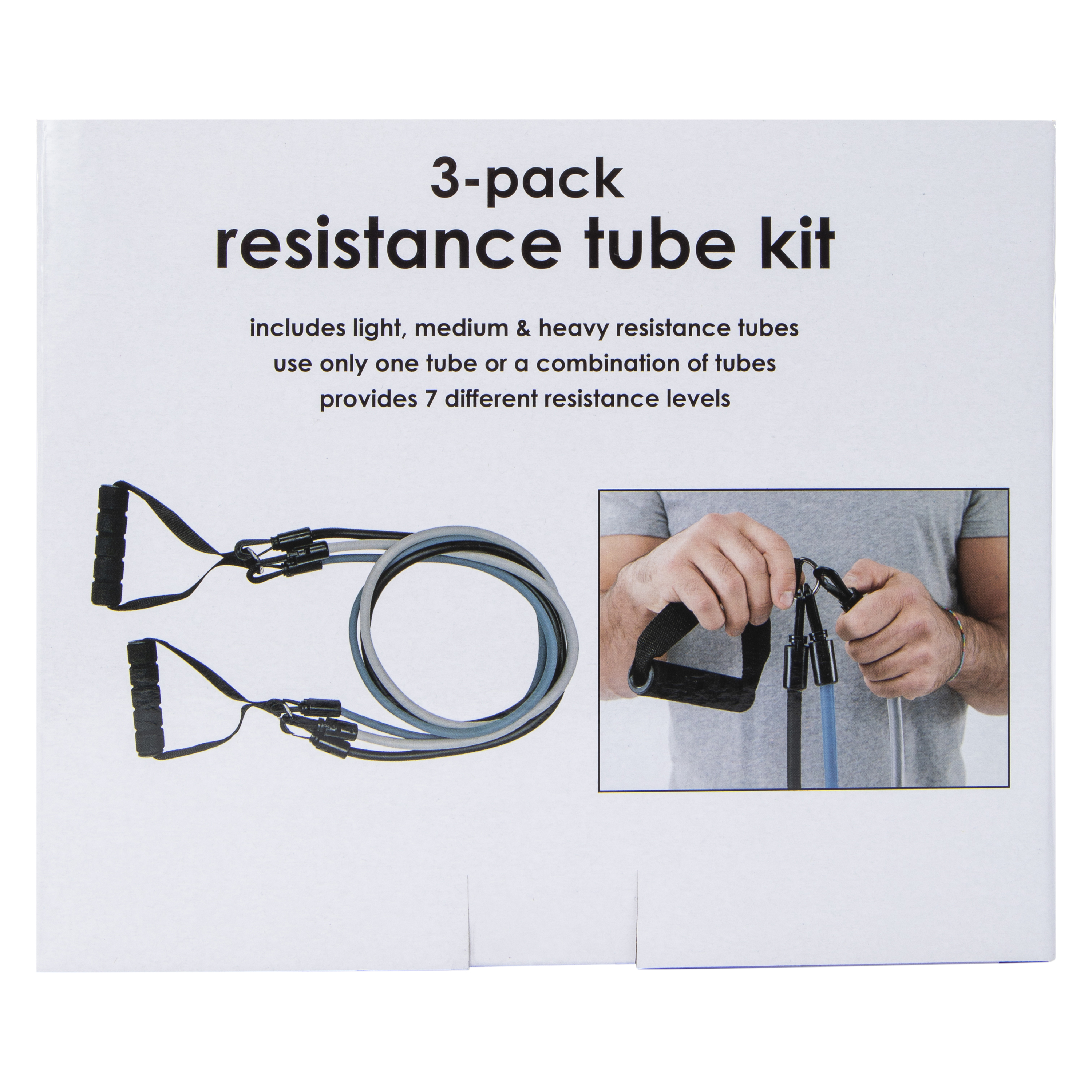 Series-8 Fitness™ Resistance Tube Kit 3-Count