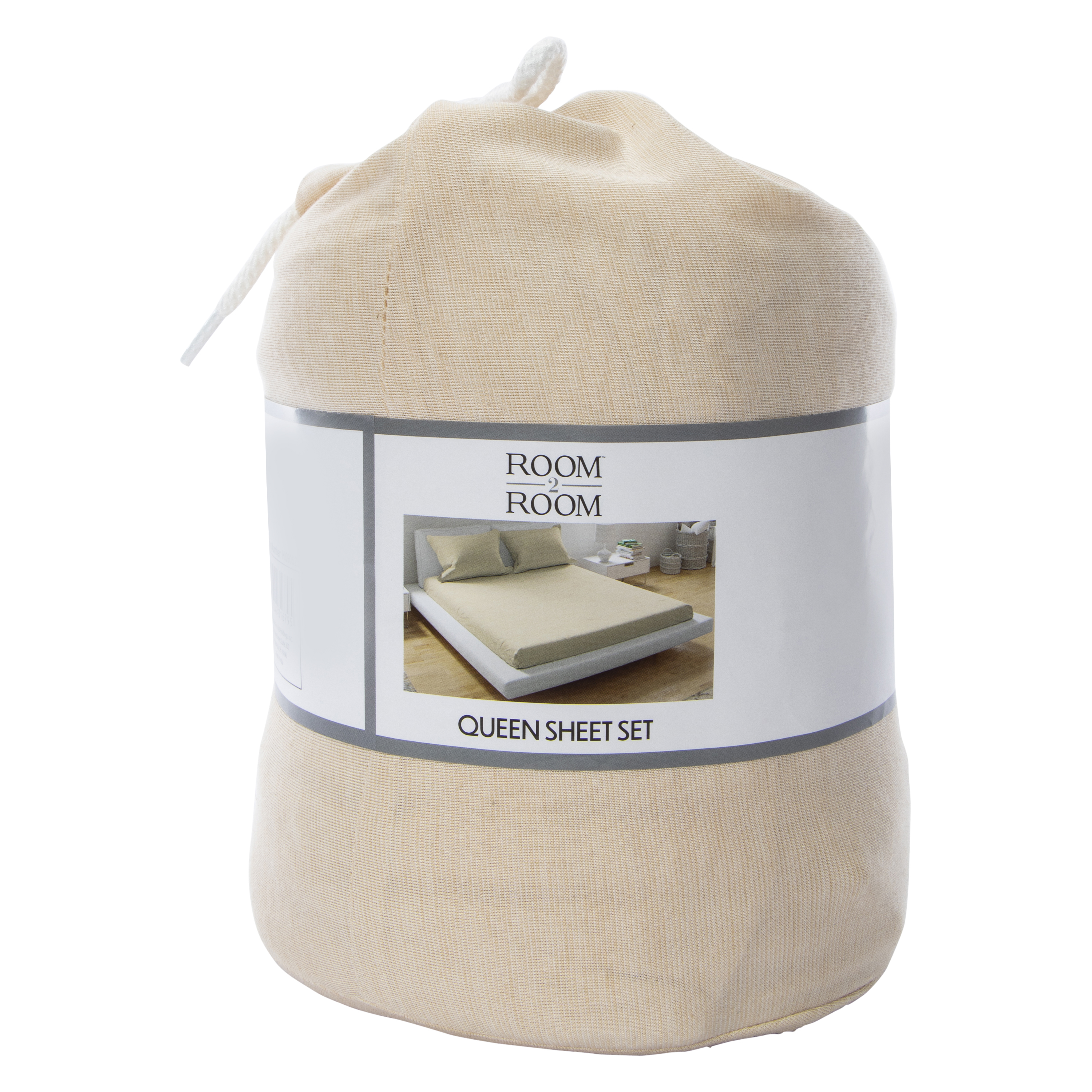 Queen Fitted Sheet & 2 Pillowcases Set