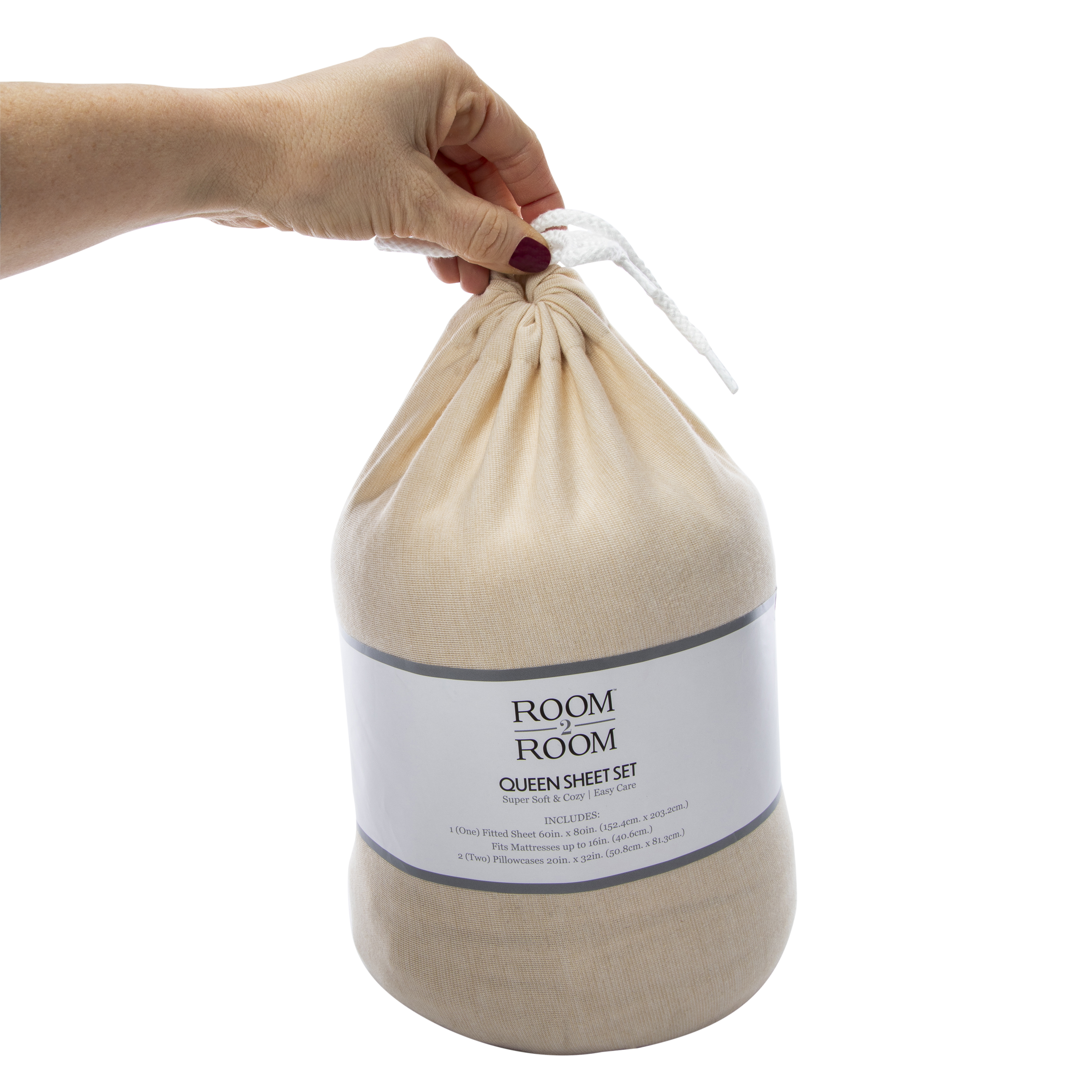 Queen Fitted Sheet & 2 Pillowcases Set