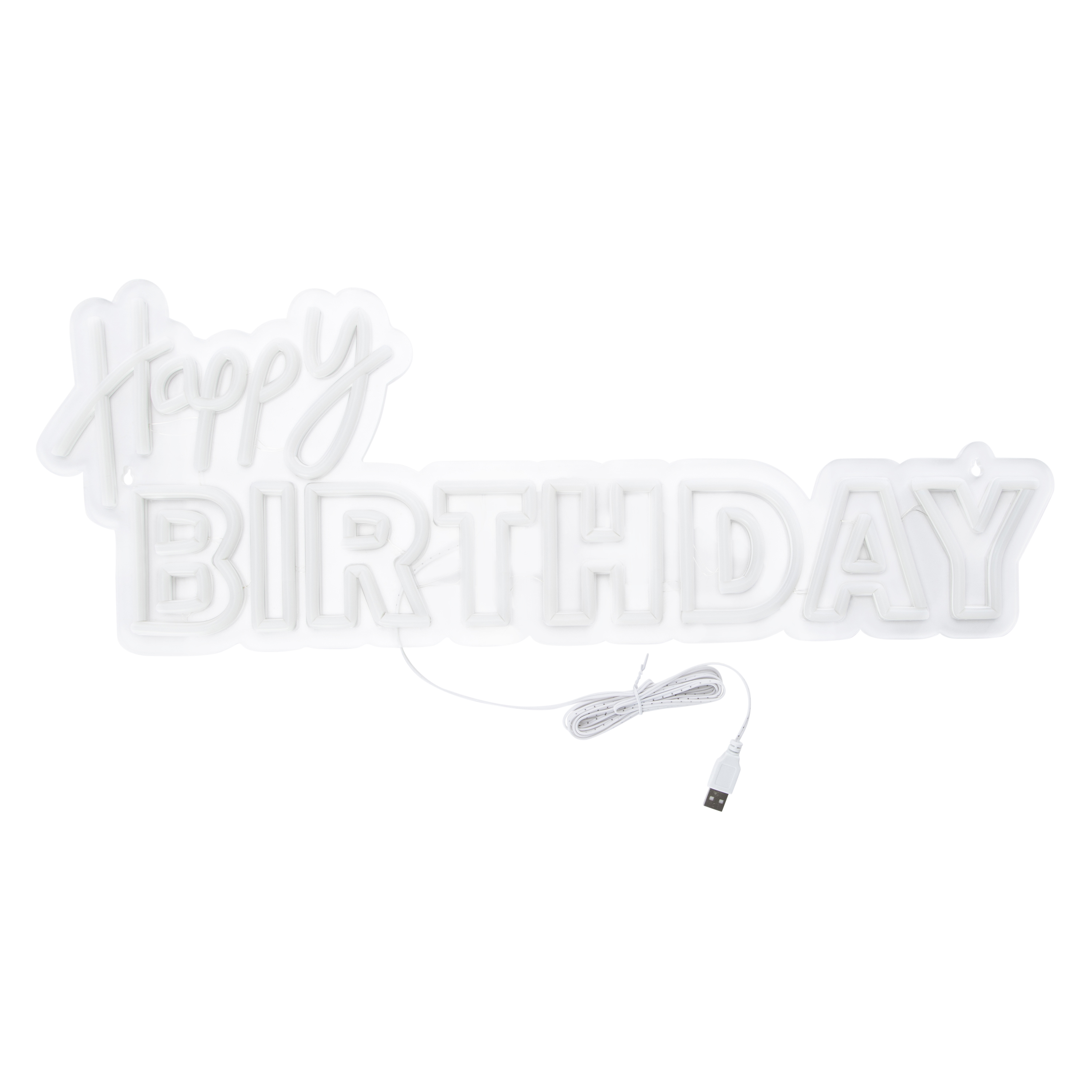 Happy Birthday Neon LED Light 24inx 8.7in