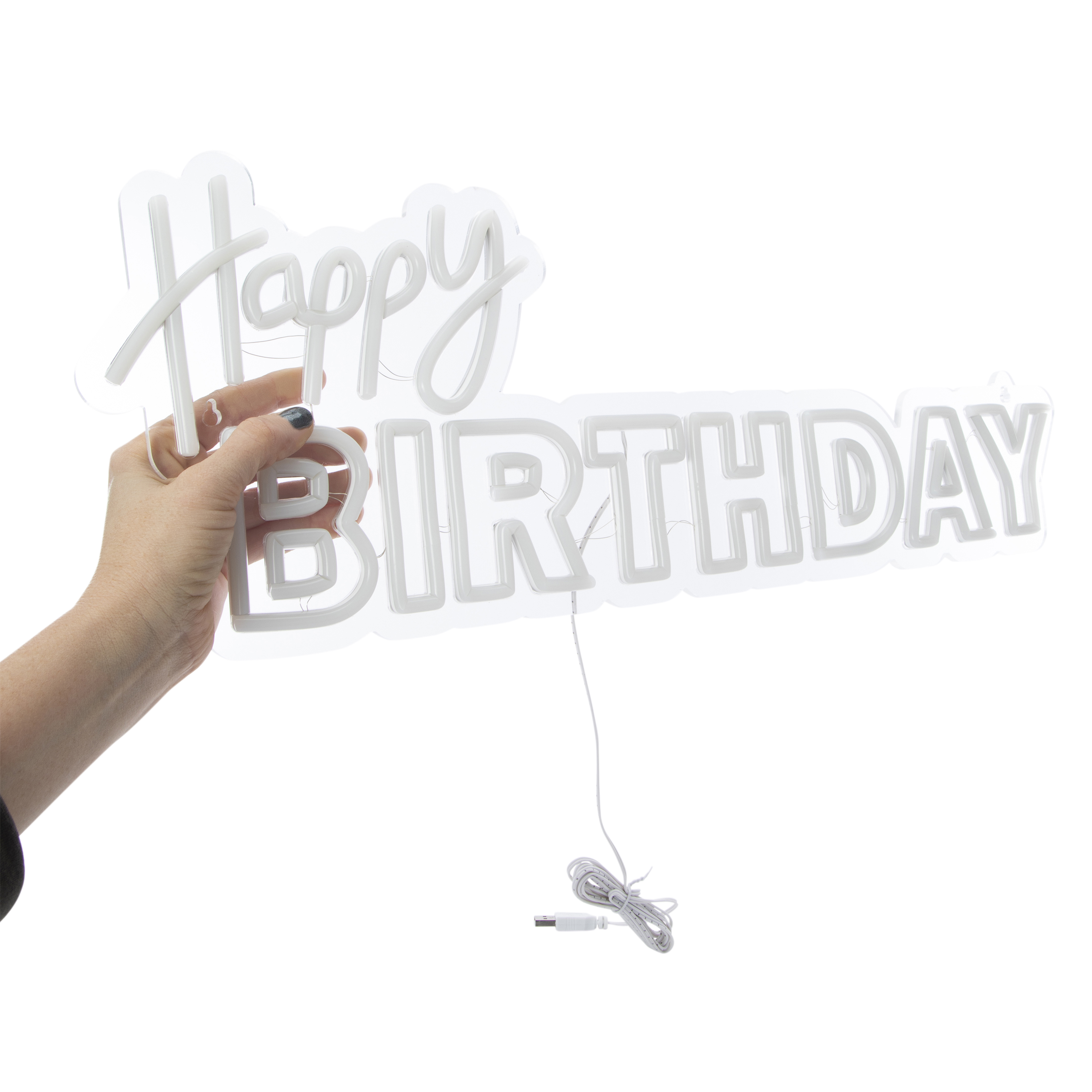 Happy Birthday Neon LED Light 24inx 8.7in