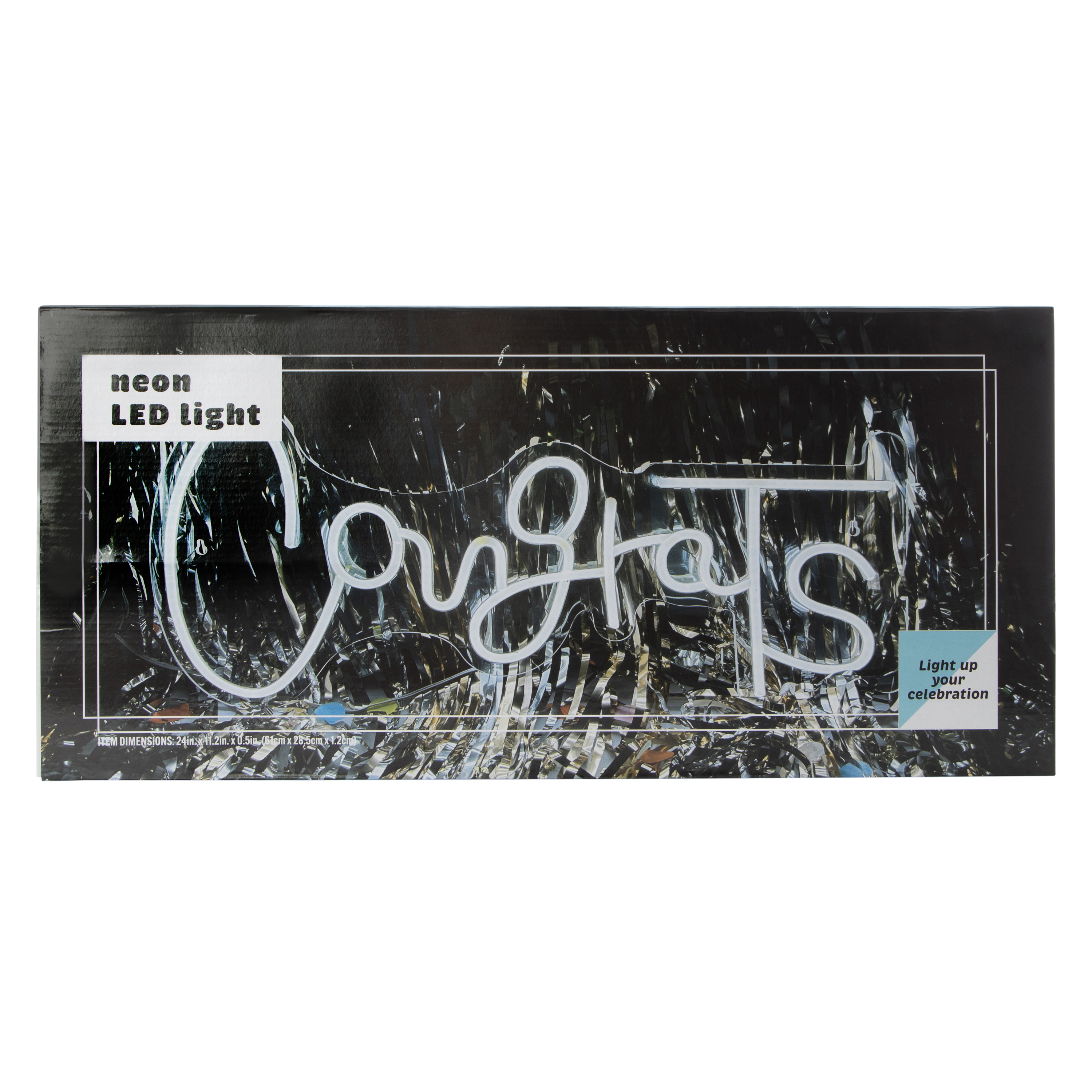 Congrats Neon LED Light 24in x 11.2in