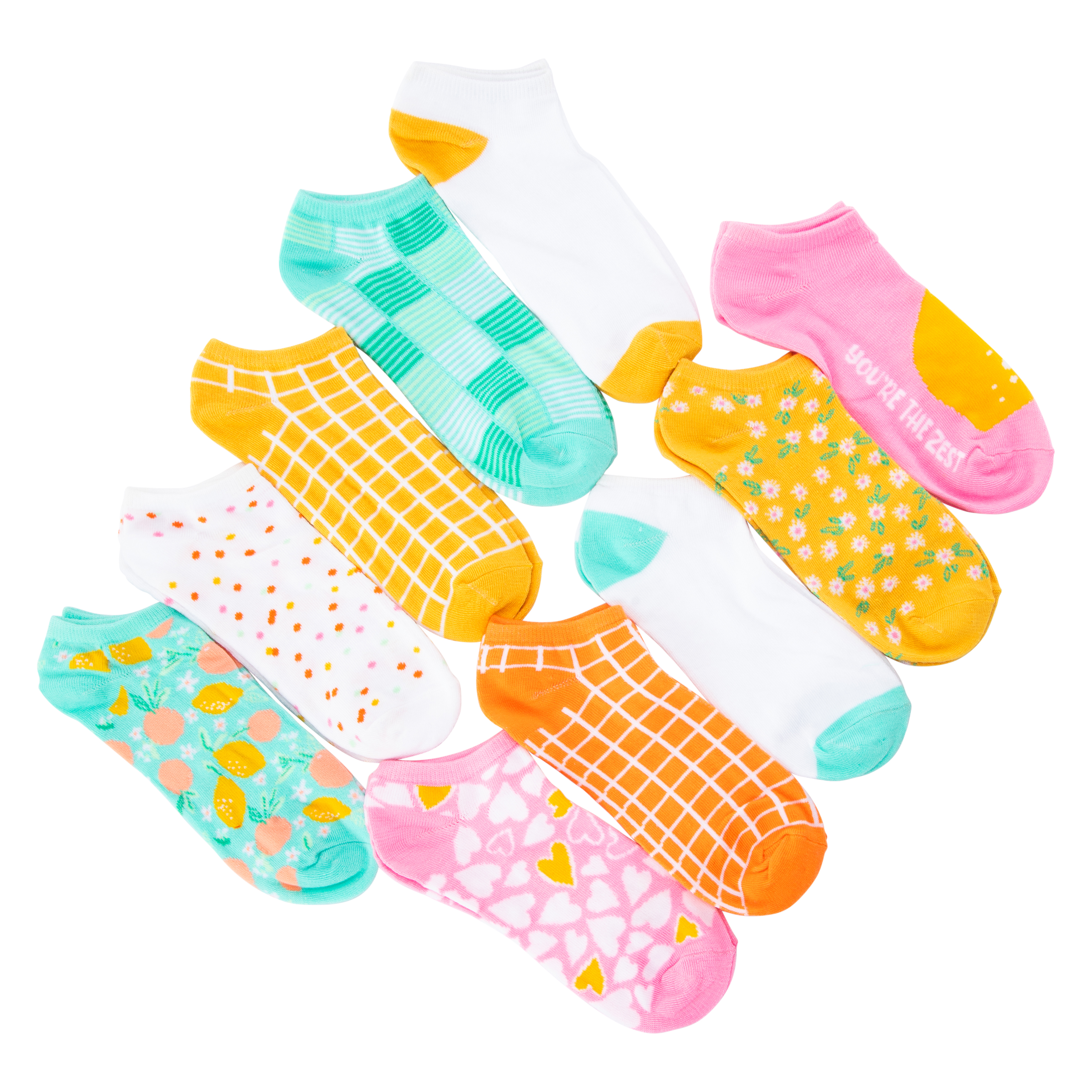 Ladies Low-Cut Socks 10-Pack - Fruit